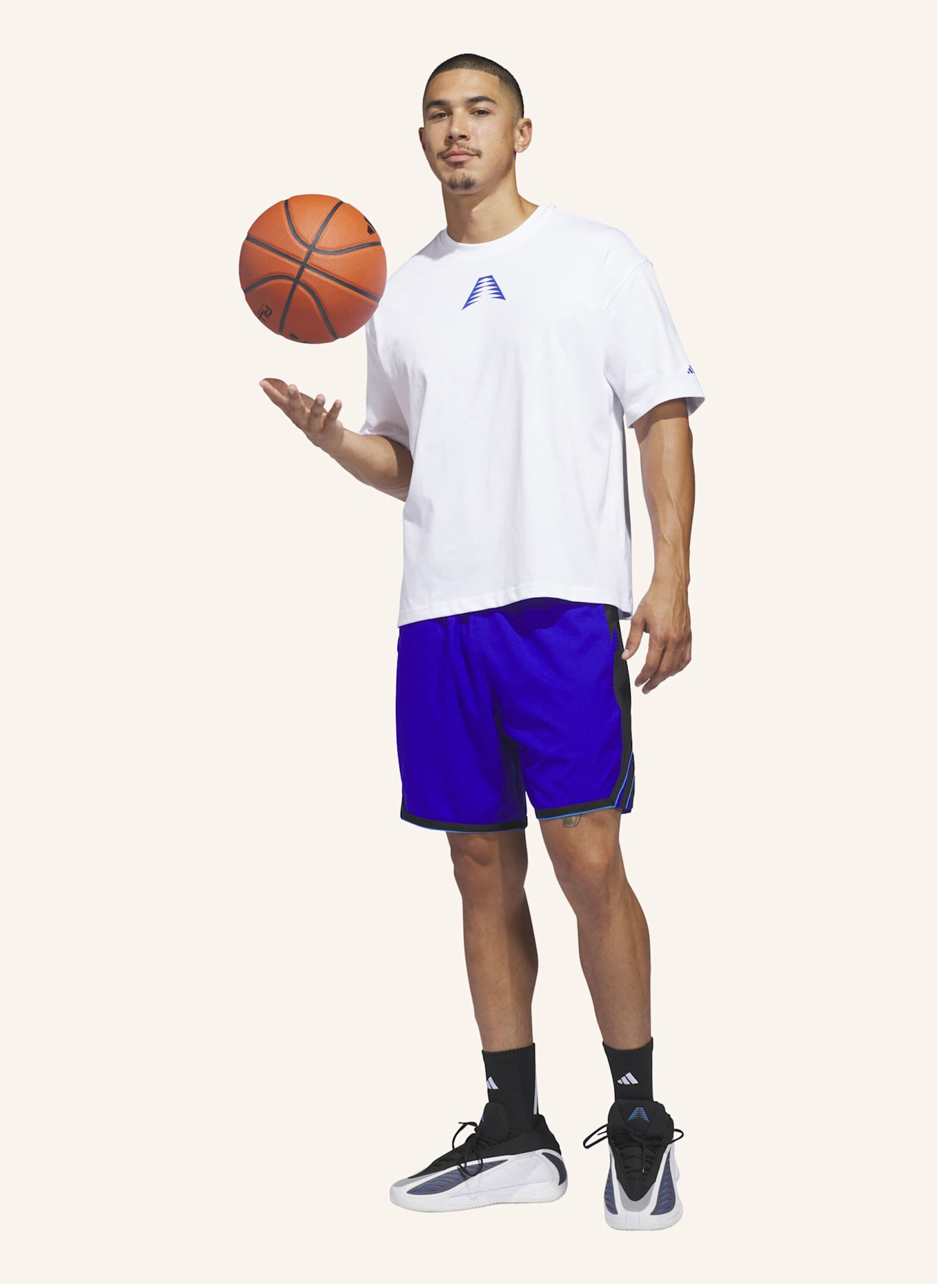 adidas ANTHONY EDWARDS CRAZY LITE SHORTS: BLAU