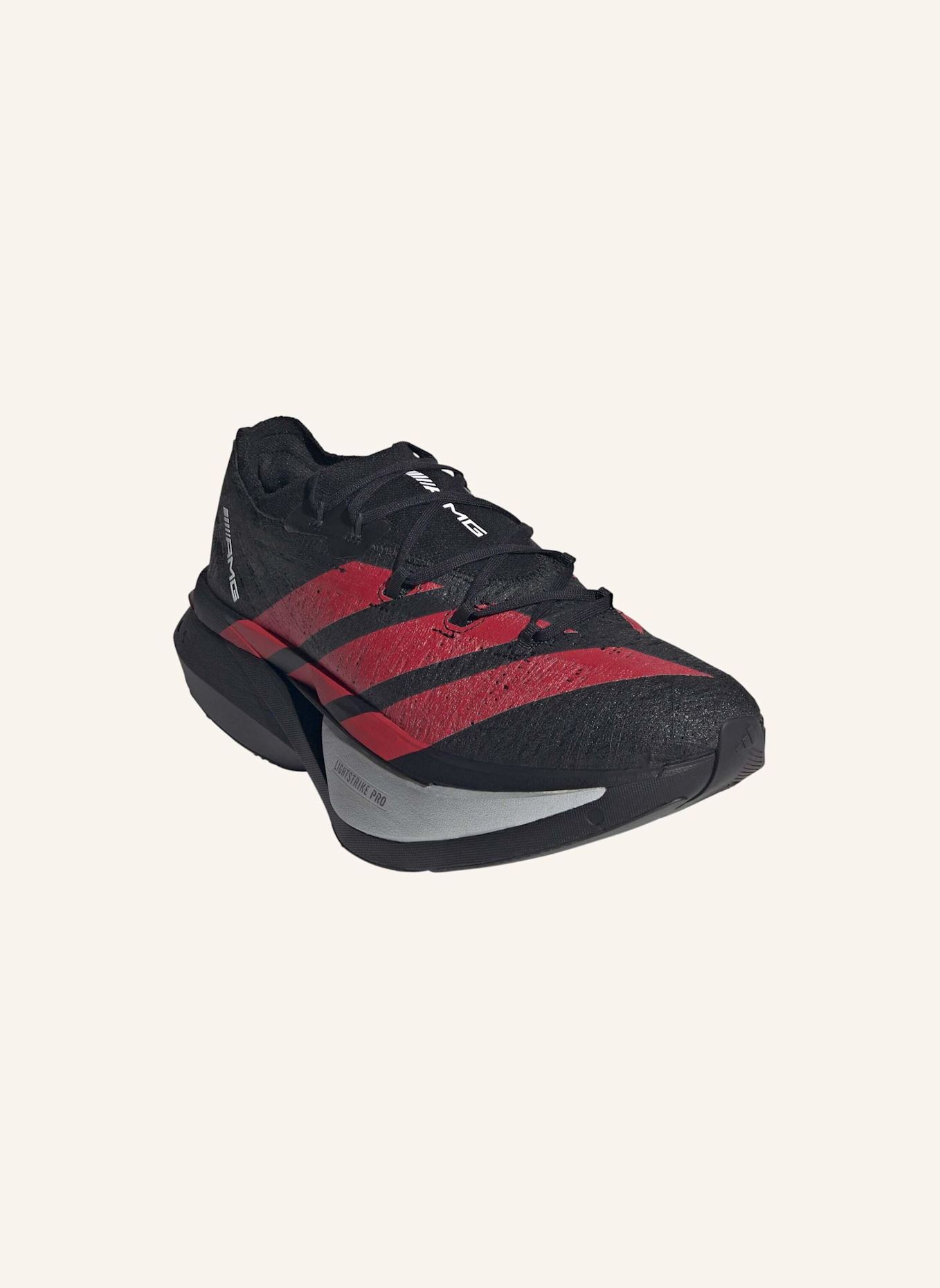 adidas ADIZERO PRIME X3 STRUNG AMG LAUFSCHUH: SCHWARZ
