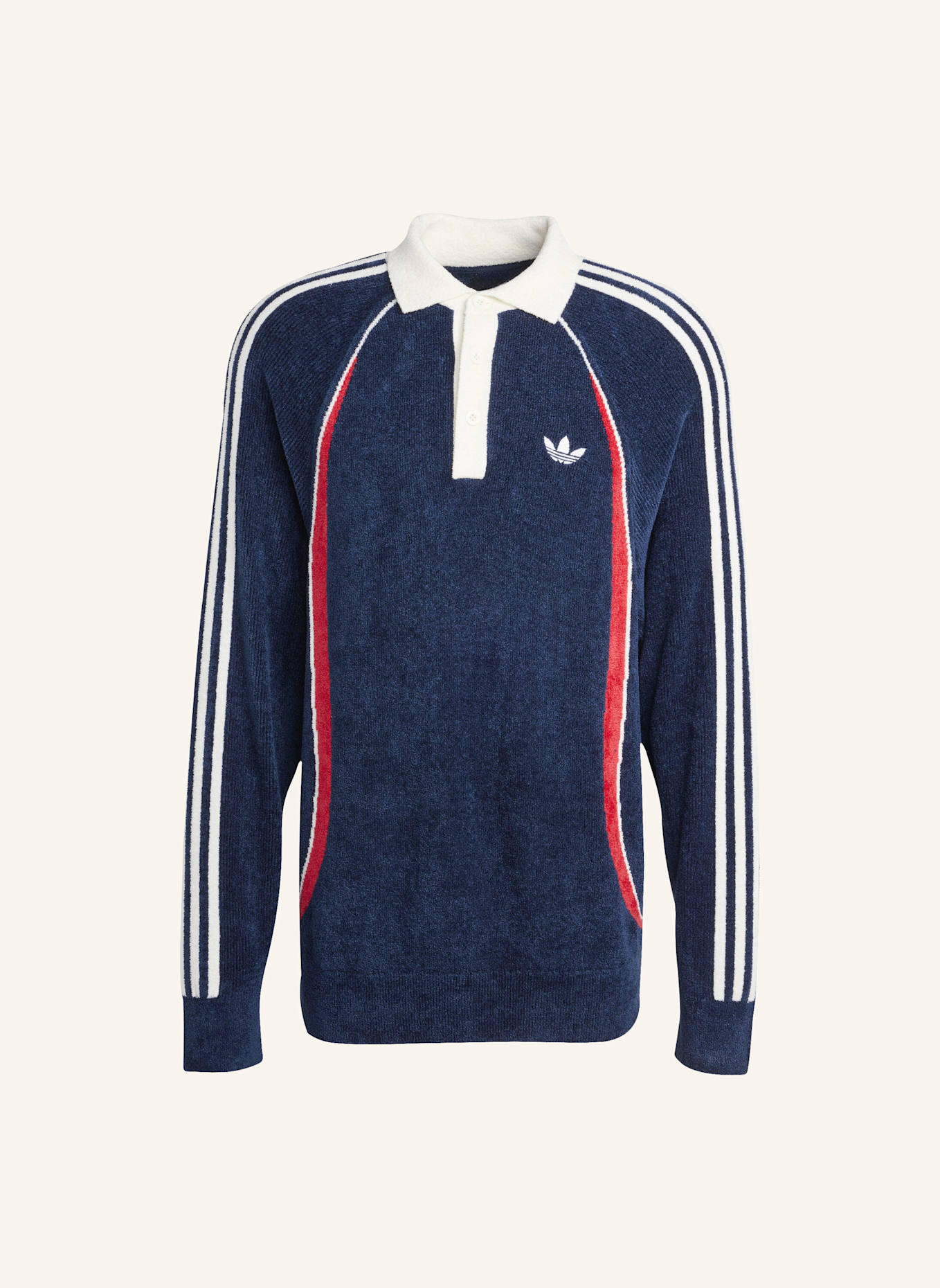 adidas Originals RETRO REMIX TEAMGEIST POLOSHIRT: BLAU/ ROT/ WEISS