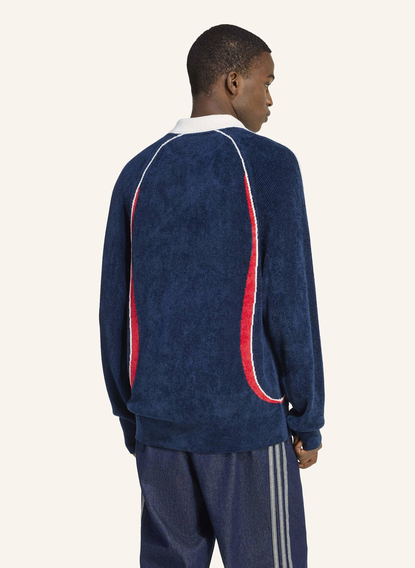 adidas Originals RETRO REMIX TEAMGEIST POLOSHIRT: BLAU/ ROT/ WEISS