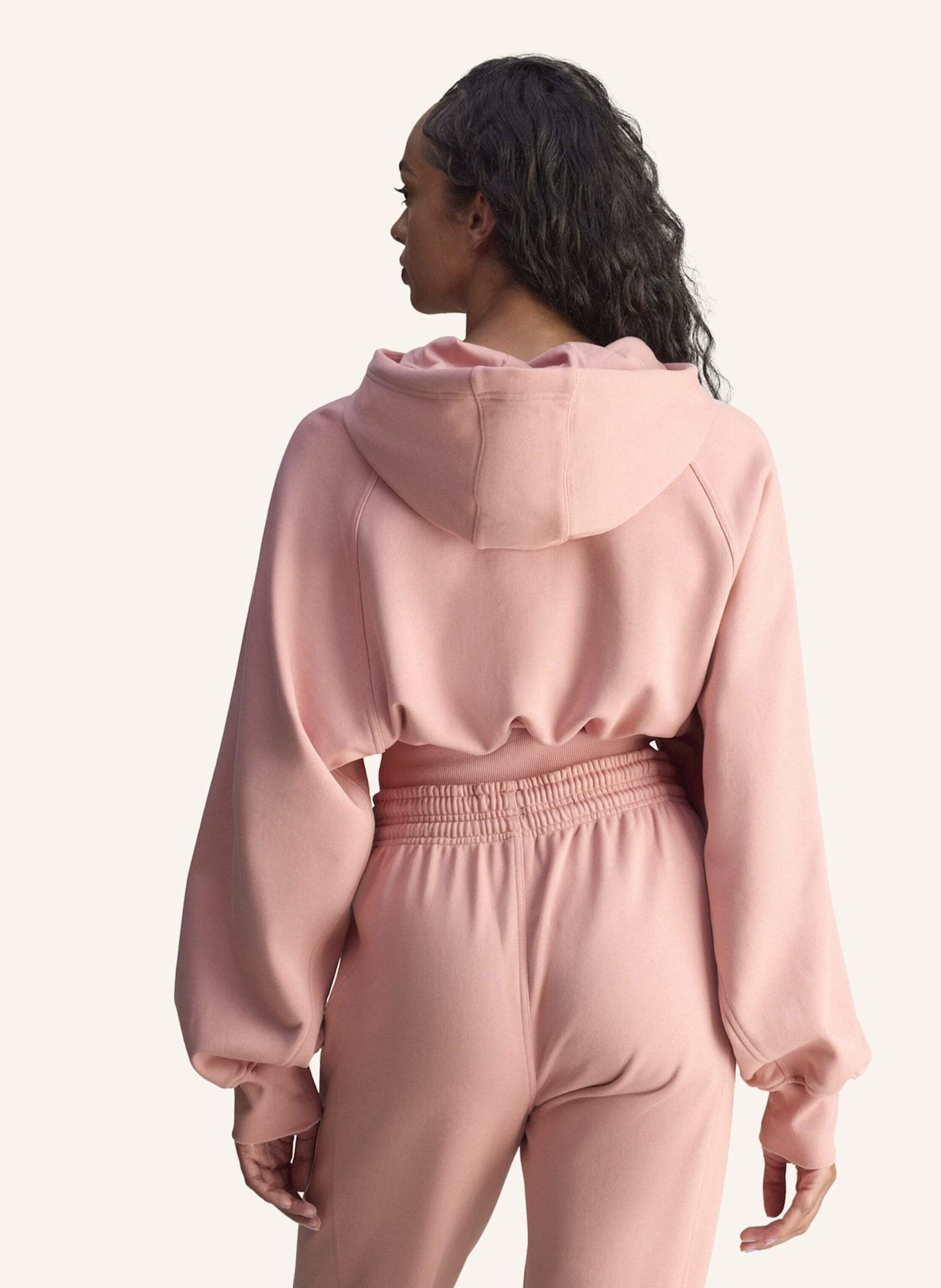 adidas by Stella McCartney ADIDAS BY STELLA MCCARTNEY CROPPED HOODIE: ROSA