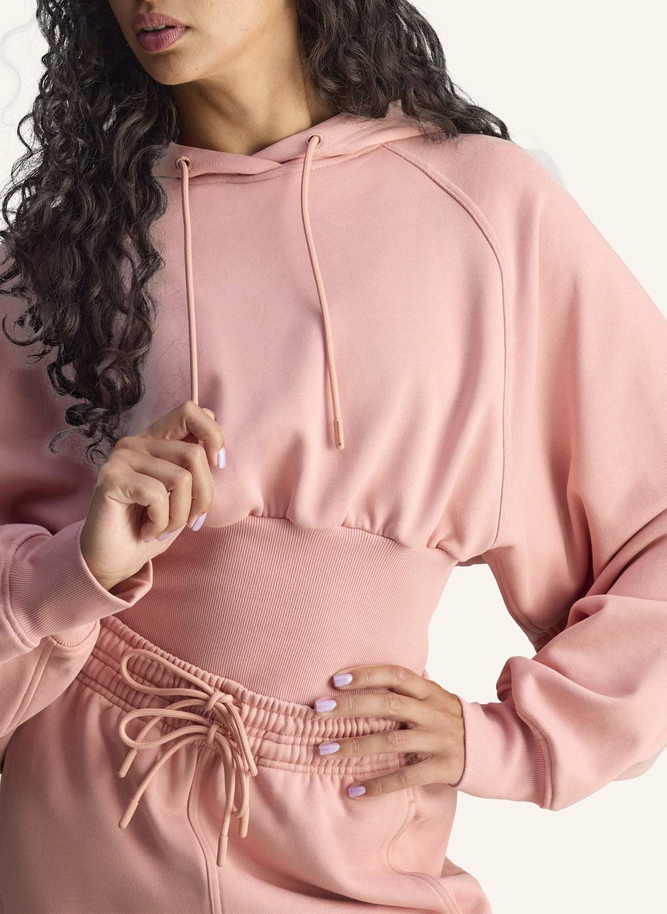 adidas by Stella McCartney ADIDAS BY STELLA MCCARTNEY CROPPED HOODIE: ROSA