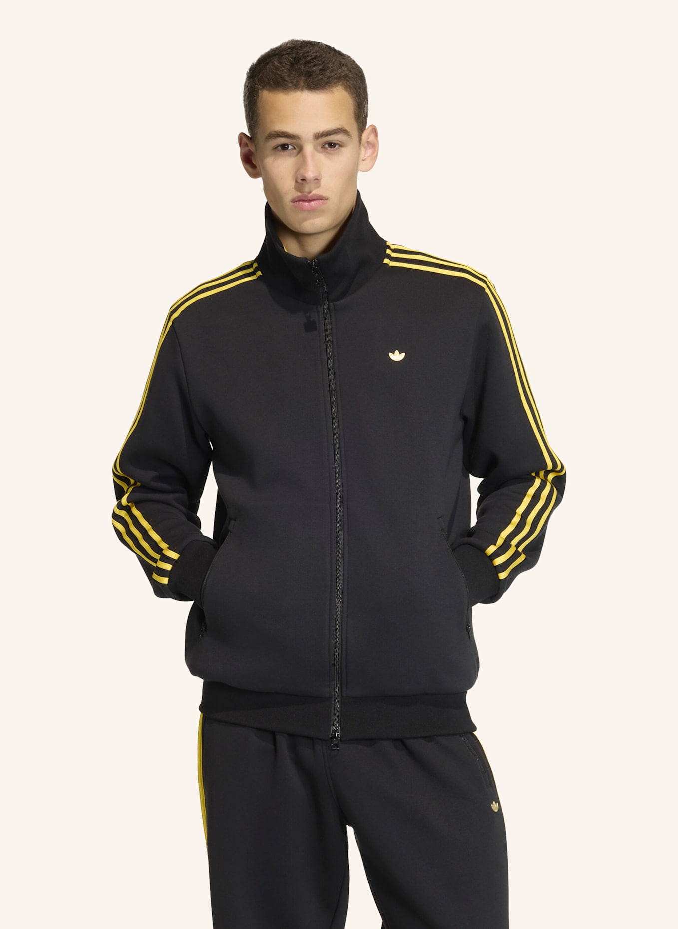 adidas Originals CLASSIC TIPPED STRIPES TRACKTOP: SCHWARZ