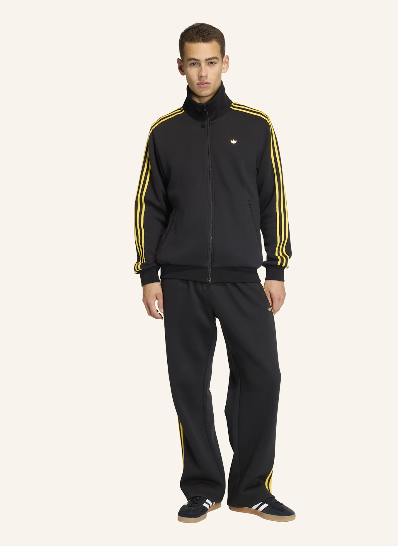 adidas Originals CLASSIC TIPPED STRIPES TRACKTOP: SCHWARZ