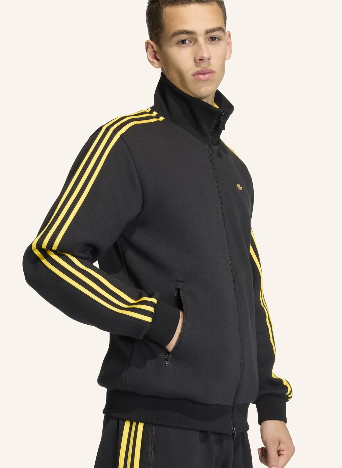 adidas Originals CLASSIC TIPPED STRIPES TRACKTOP: SCHWARZ