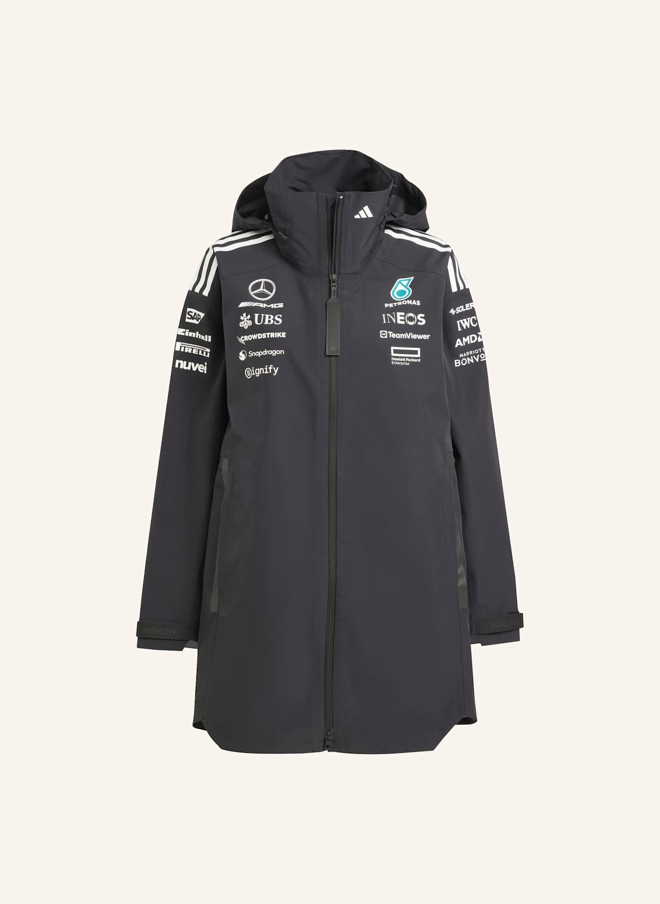 adidas MERCEDES - AMG PETRONAS FORMULA ONE TEAM MYSHELTER: SCHWARZ/ WEISS