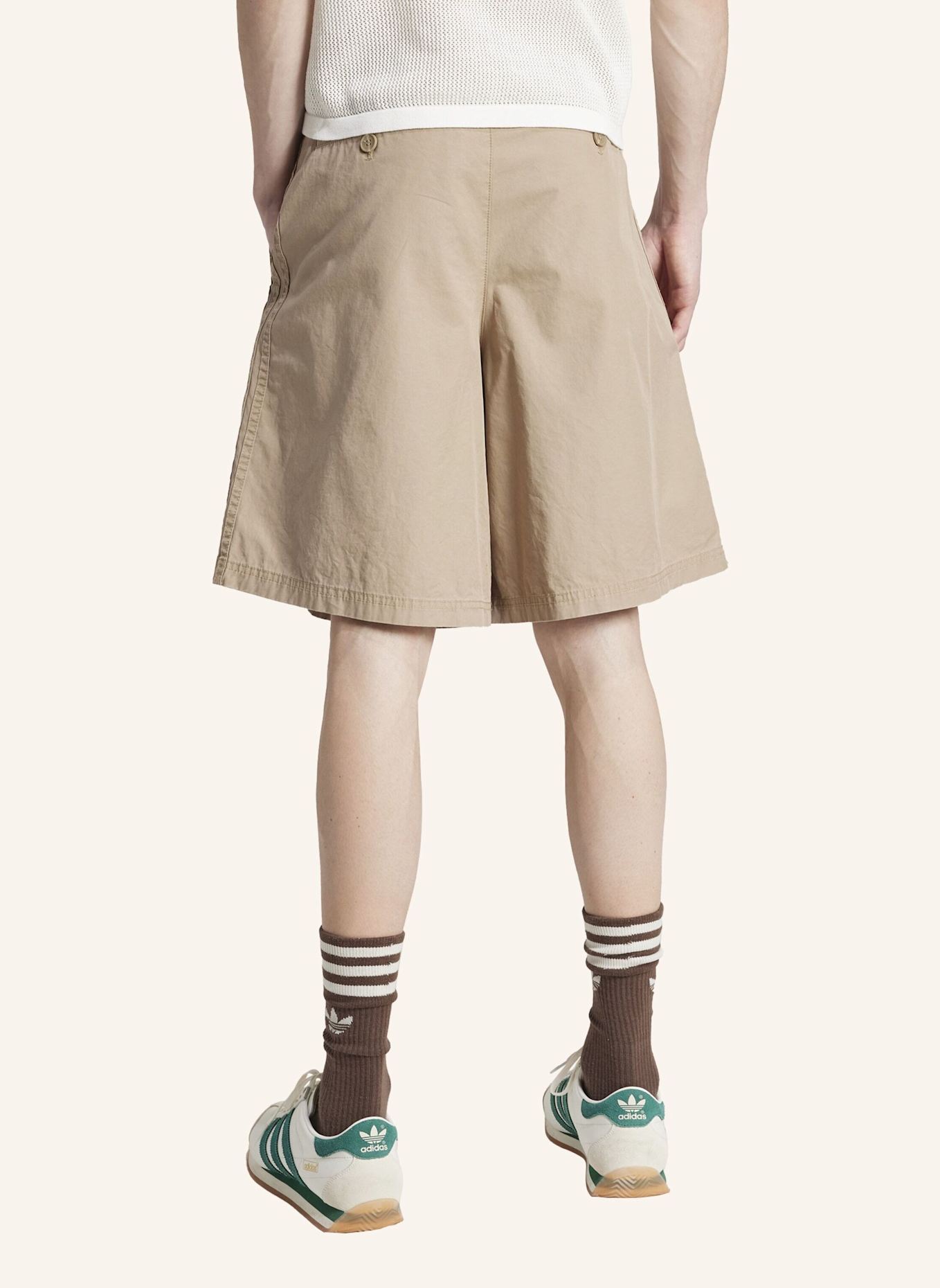 adidas Originals Shorts ORIGINALS WIDE LEG Regular Fit: BEIGE