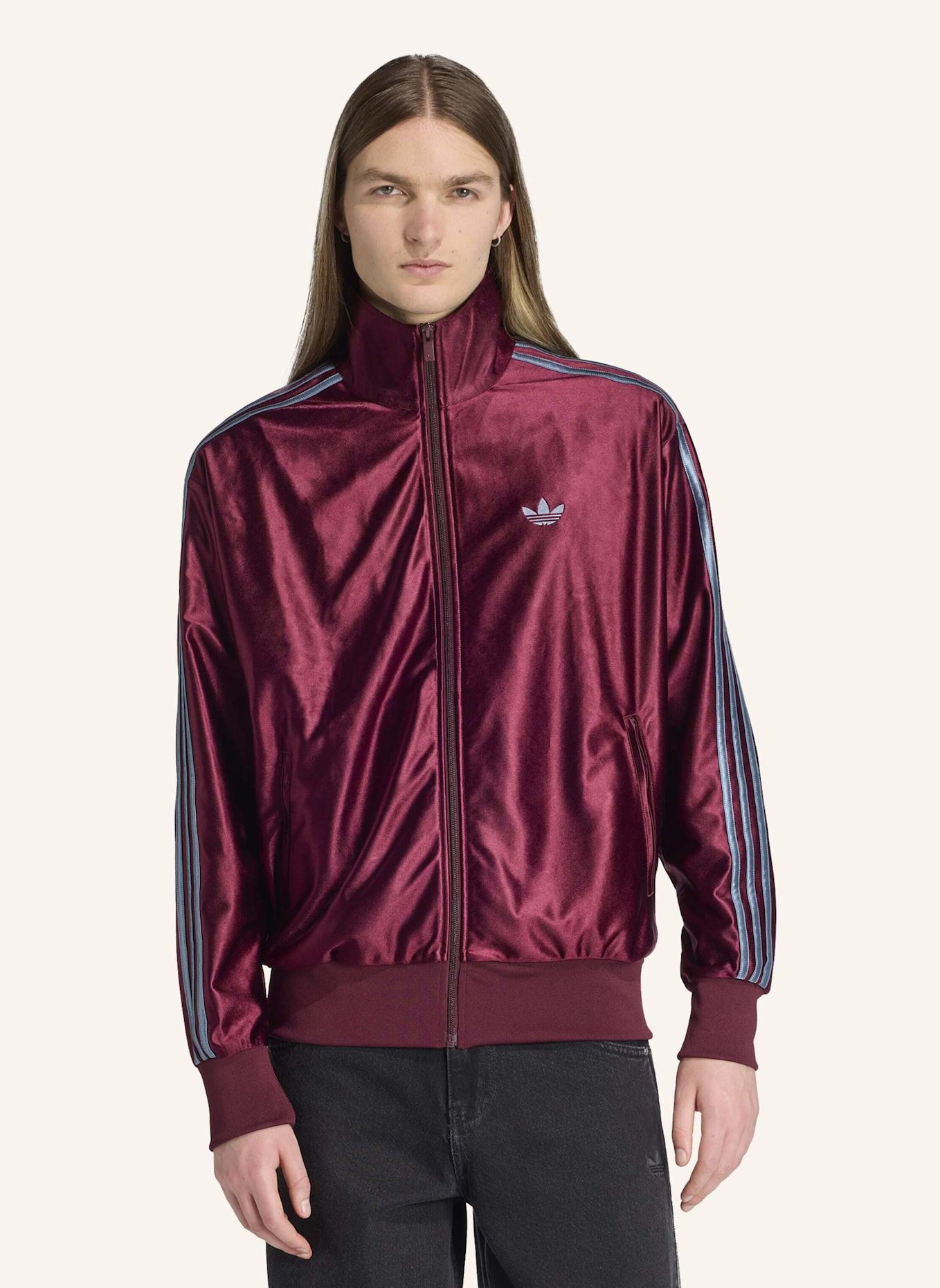 adidas Originals FIREBIRD METALLIC ORIGINALS JACKE: ROT