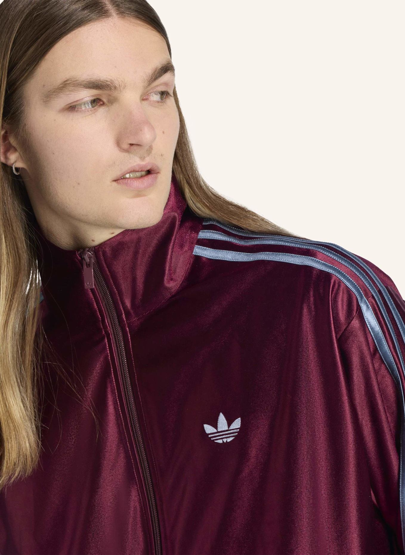 adidas Originals FIREBIRD METALLIC ORIGINALS JACKE: ROT