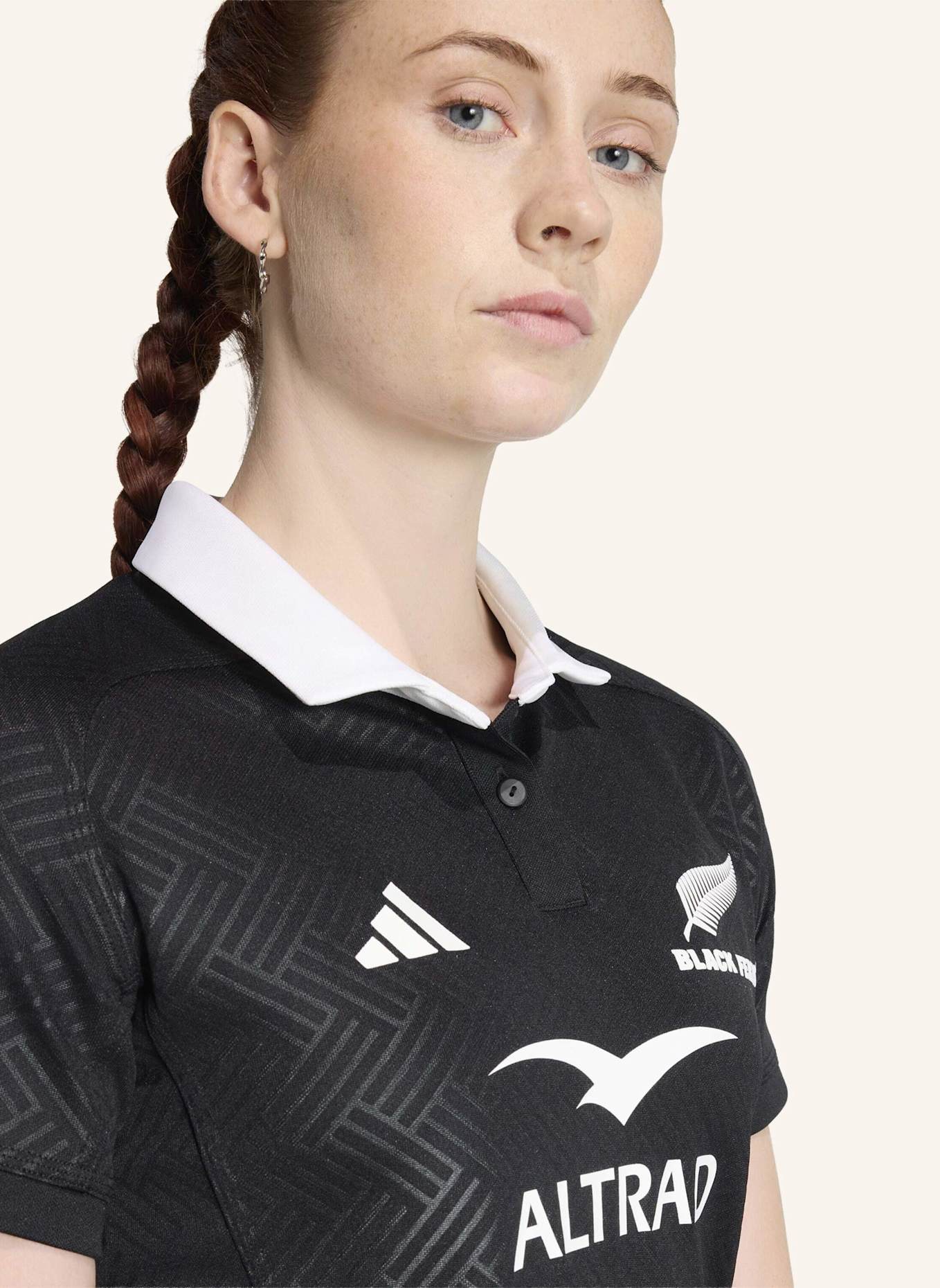 adidas BLACK FERNS HEIMTRIKOT FRAUEN: SCHWARZ