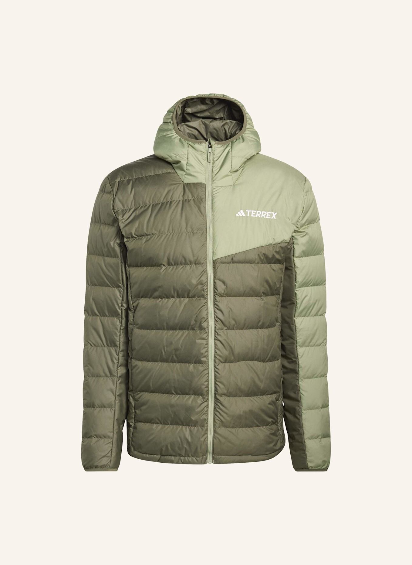 adidas TERREX TERREX MULTI LIGHT DOWN CLIMAWARM KAPUZENJACKE: OLIV/ GRÜN