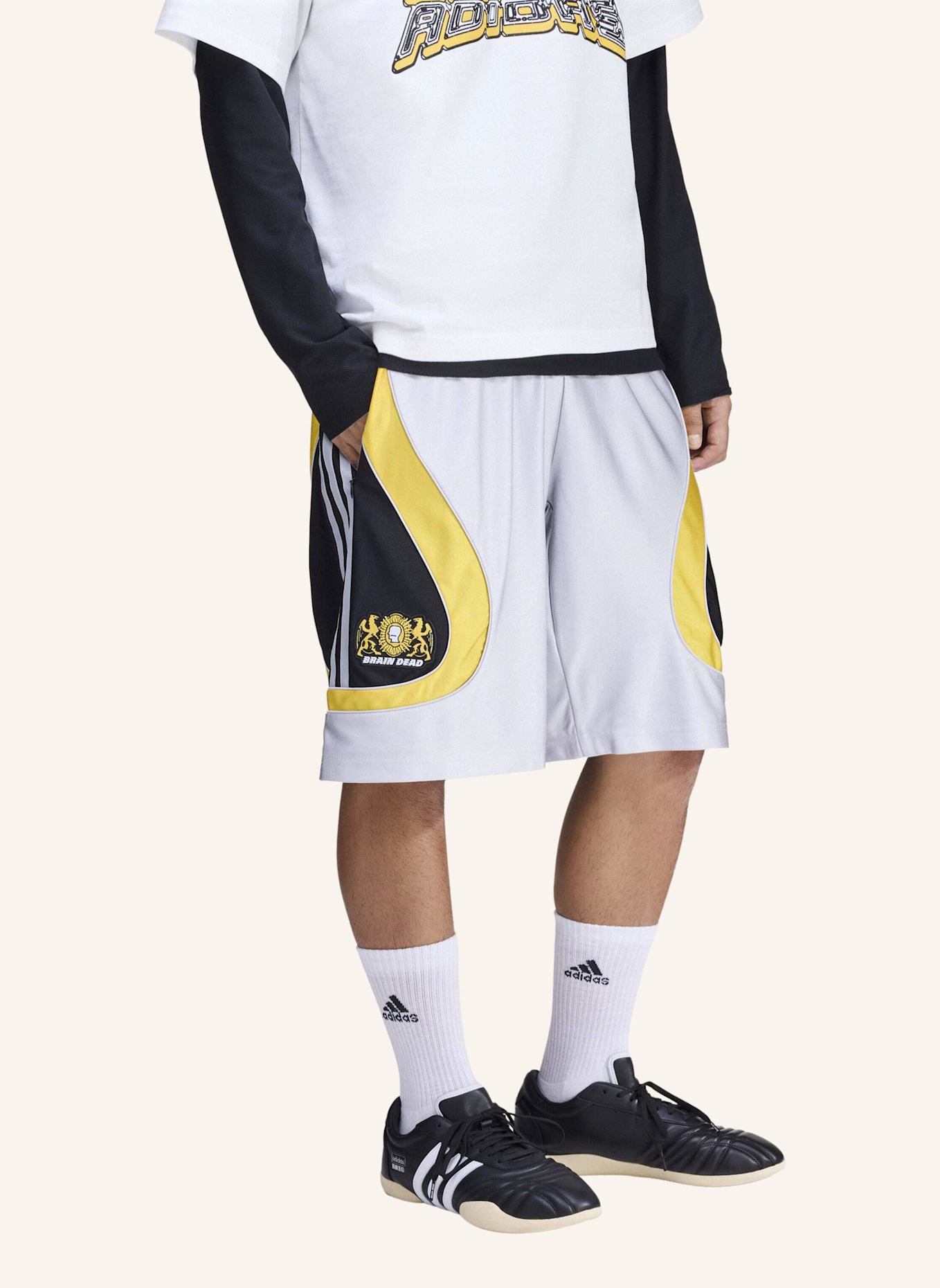 adidas Originals BRAIN DEAD SHORTS: SILBER