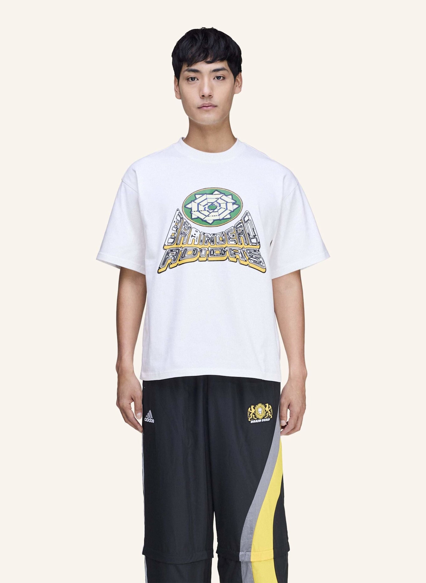 adidas Originals BRAIN DEAD T-SHIRT: WEISS