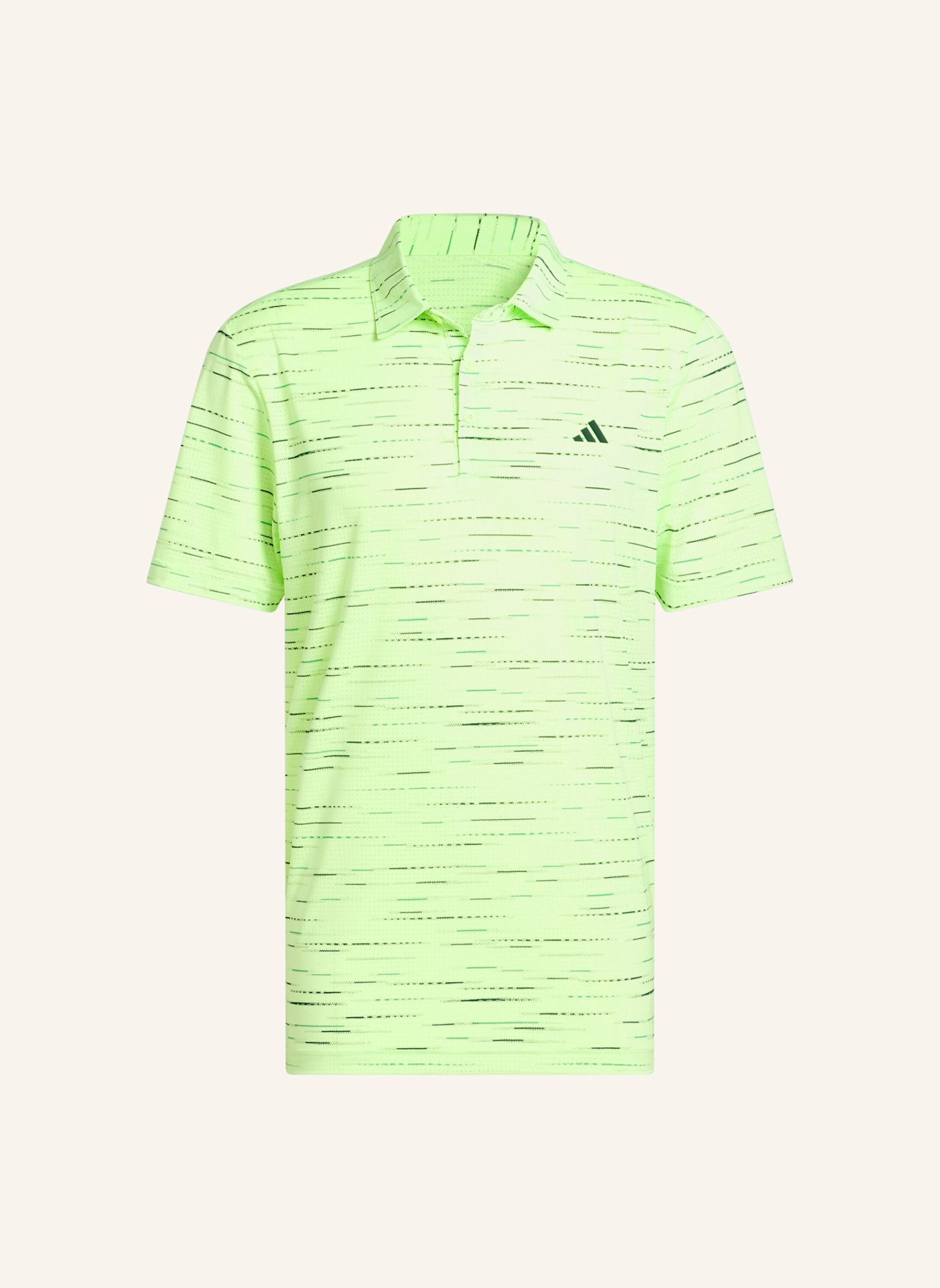 adidas ULTIMATE365 MESH GLIMMER PRINT POLOSHIRT: NEONGRÜN