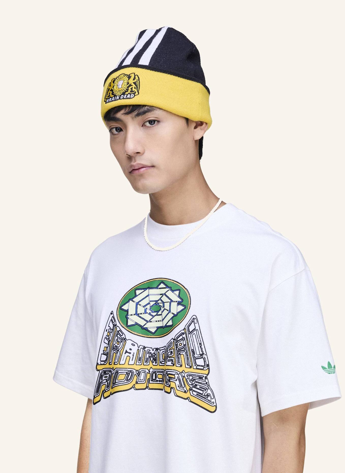 adidas Originals BRAIN DEAD T-SHIRT: WEISS