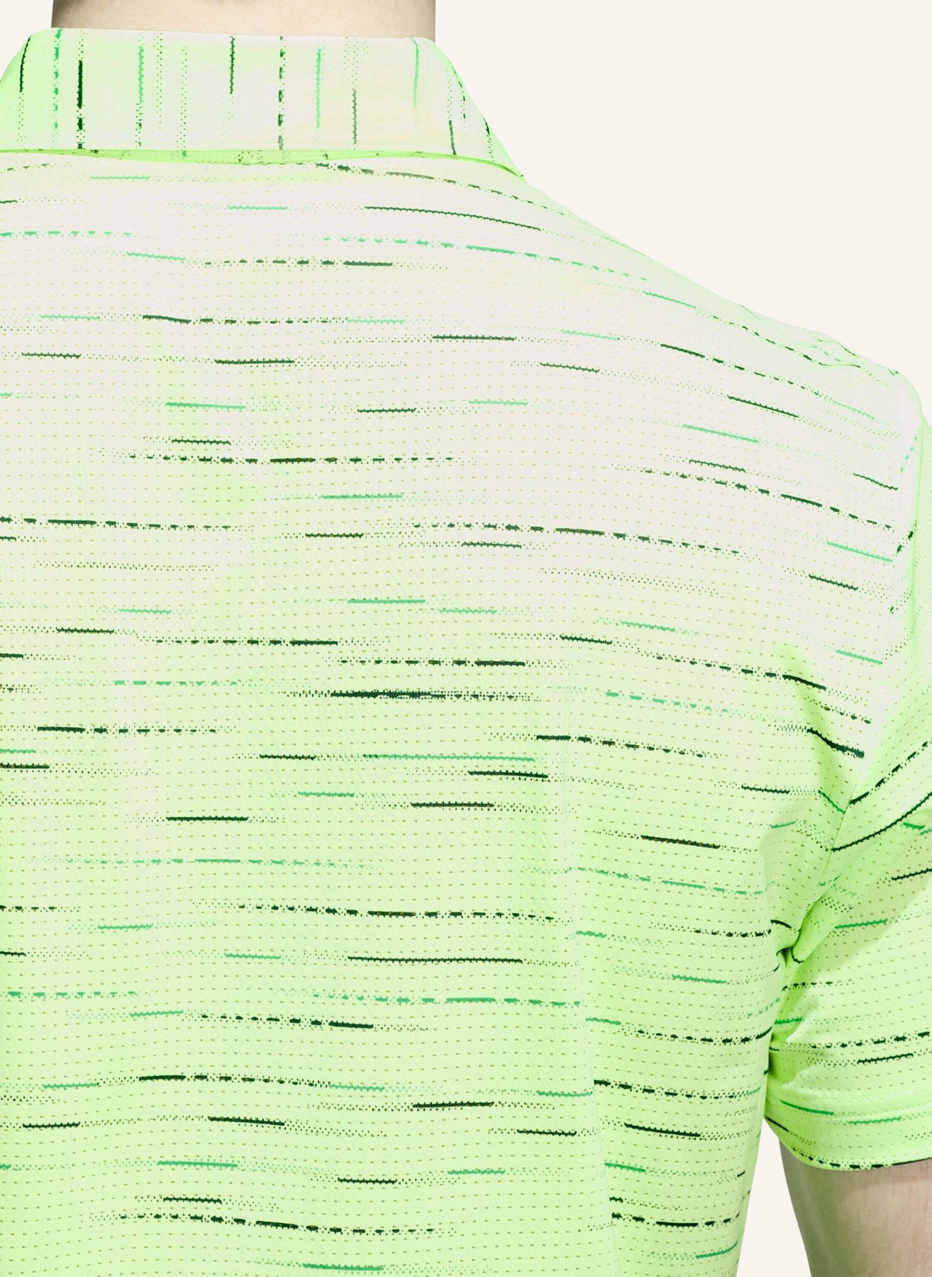 adidas ULTIMATE365 MESH GLIMMER PRINT POLOSHIRT: NEONGRÜN