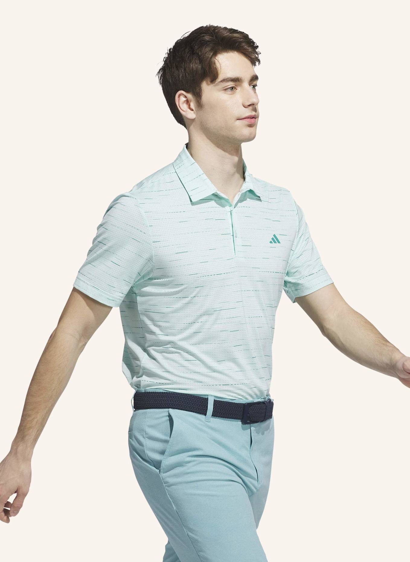 adidas ULTIMATE365 MESH GLIMMER PRINT POLOSHIRT: GRÜN