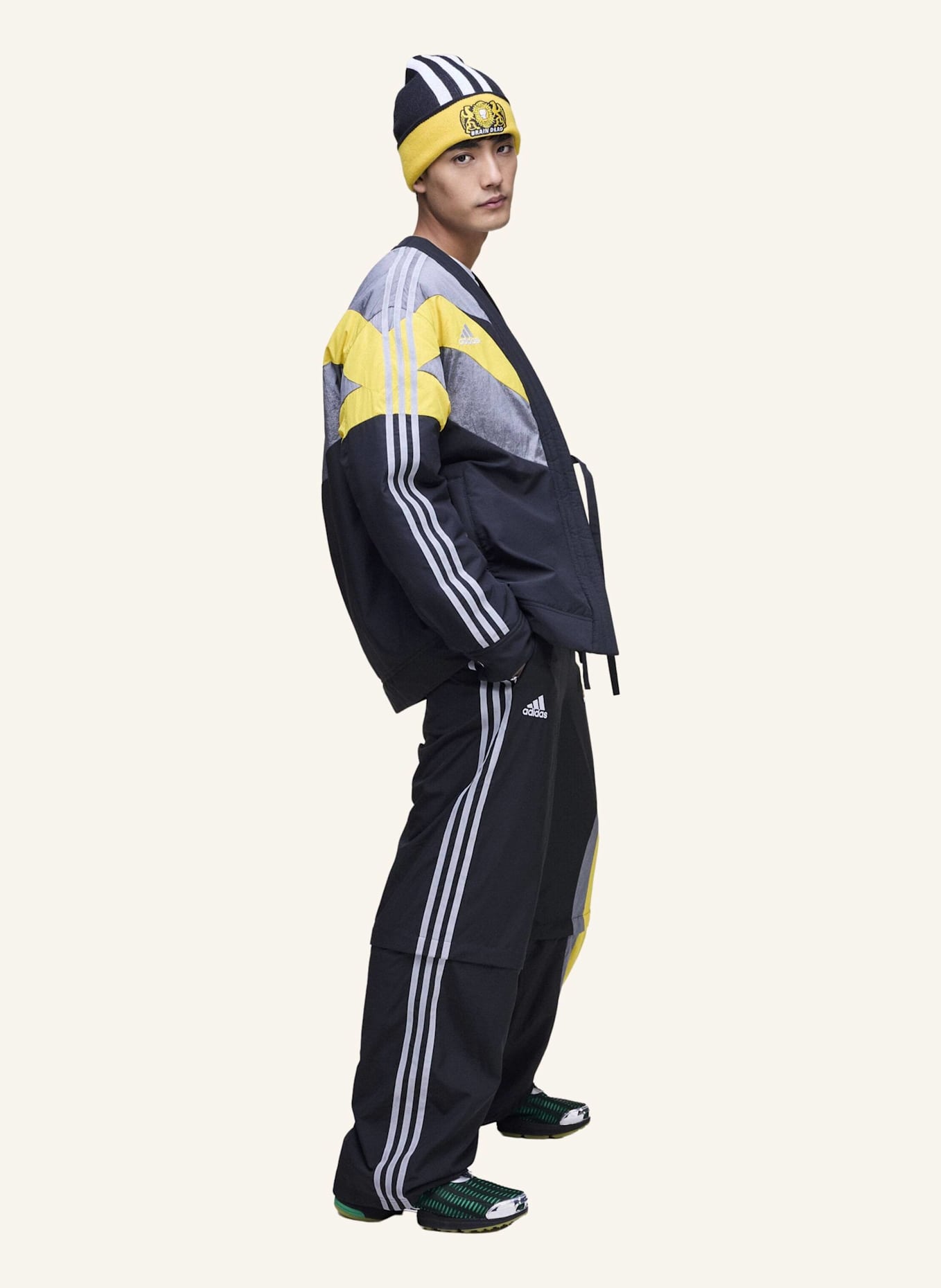adidas Originals BRAIN DEAD NORAGI JACKE: SCHWARZ