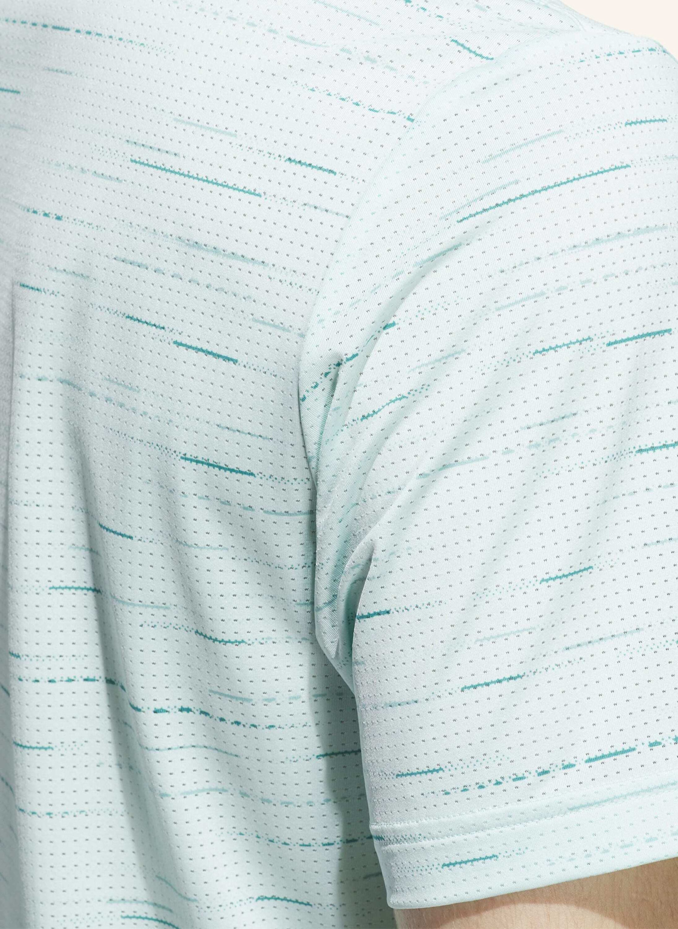 adidas ULTIMATE365 MESH GLIMMER PRINT POLOSHIRT: GRÜN