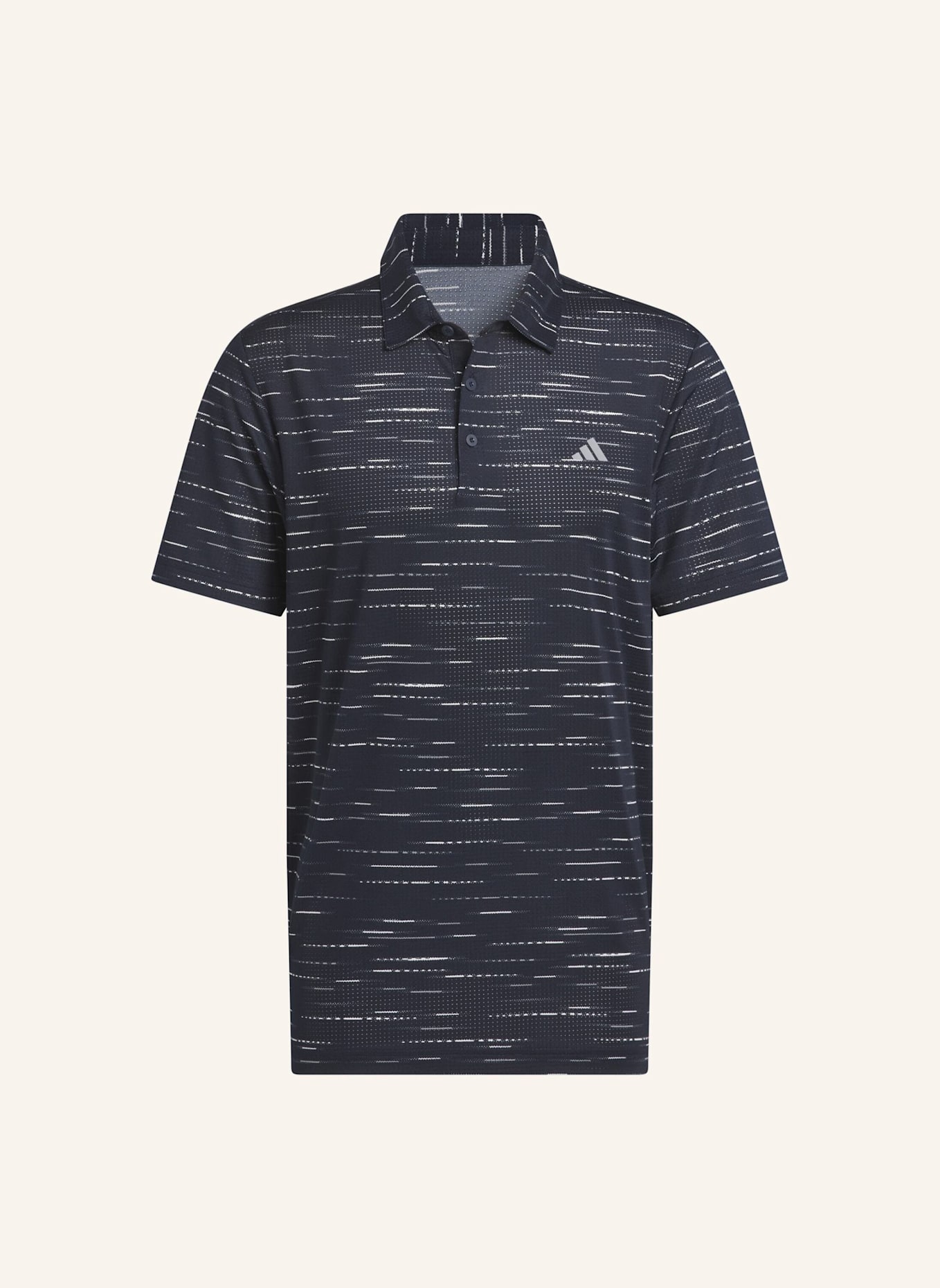 adidas ULTIMATE365 MESH GLIMMER PRINT POLOSHIRT: BLAU