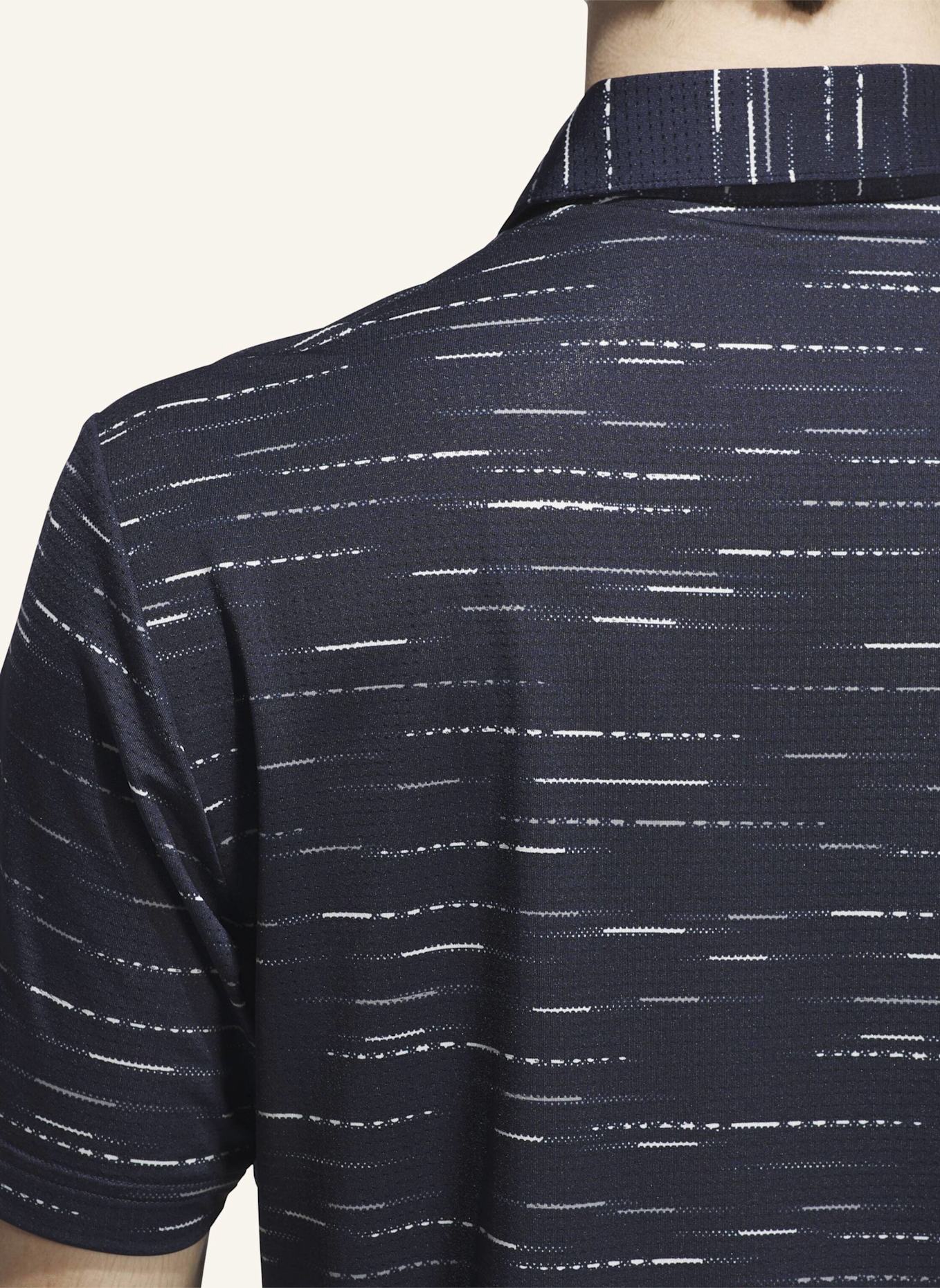 adidas ULTIMATE365 MESH GLIMMER PRINT POLOSHIRT: BLAU