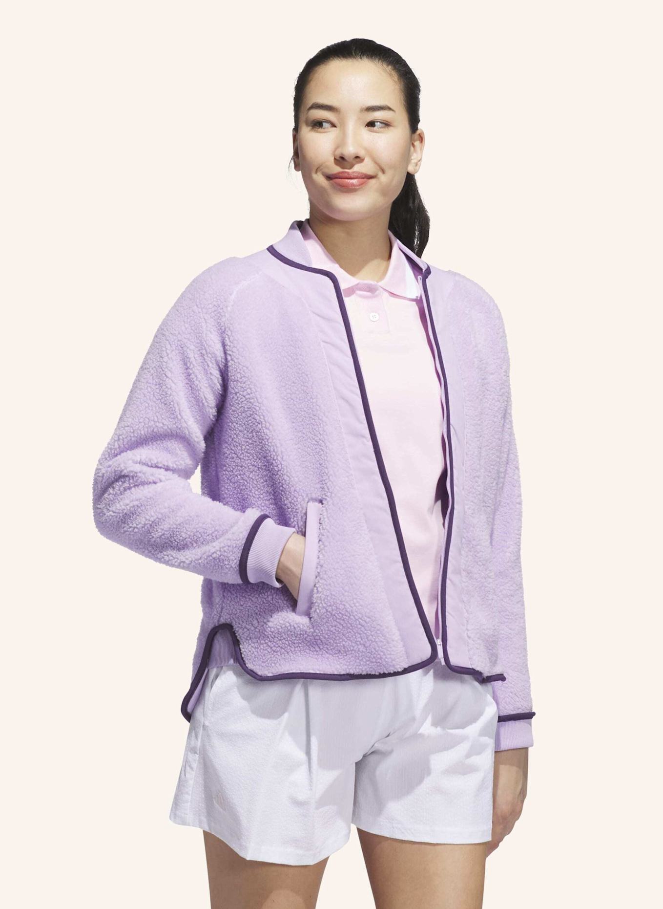 adidas GO-TO FLEECEJACKE: HELLLILA