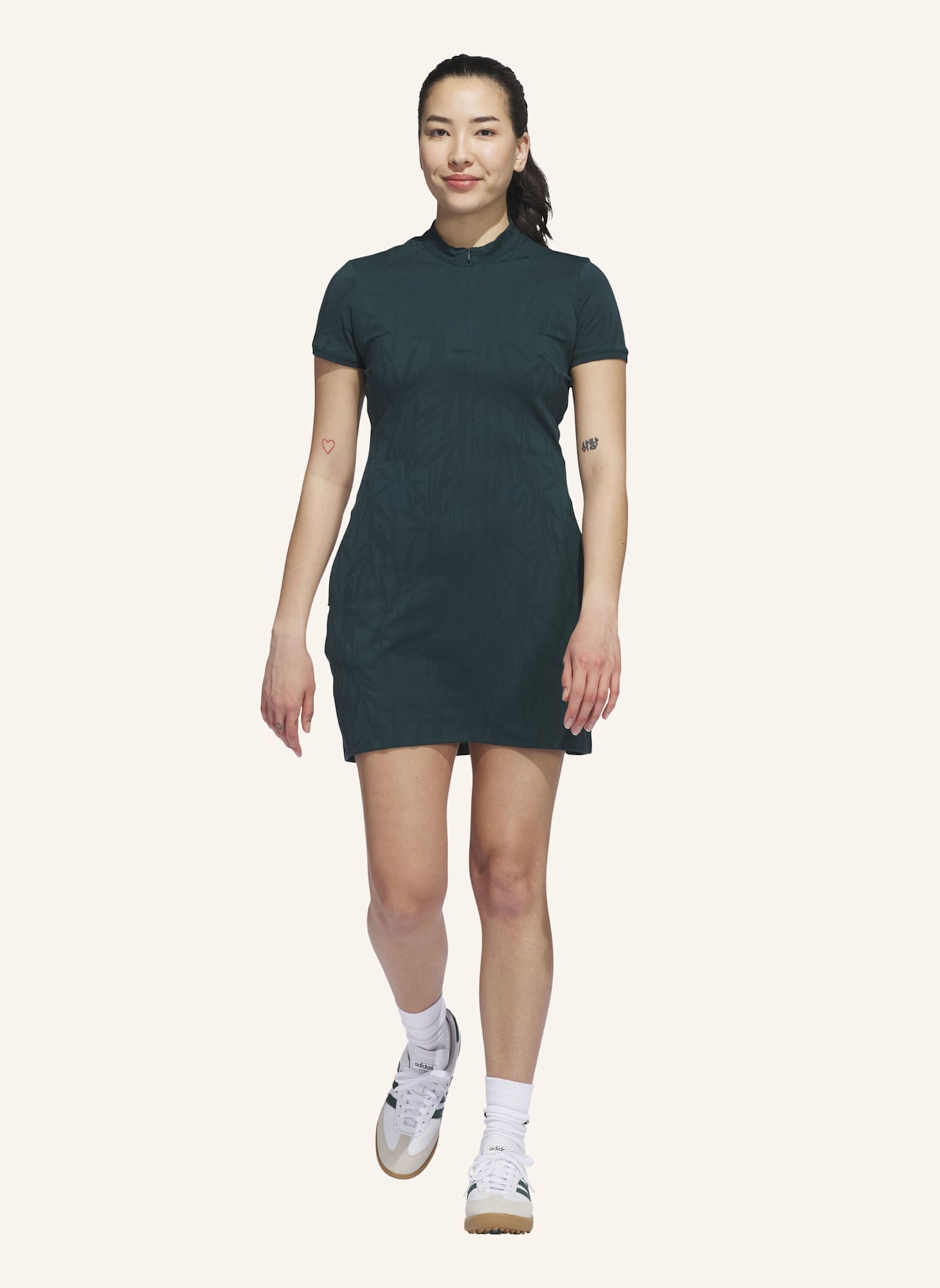adidas GO-TO JACQUARD KLEID: GRÜN