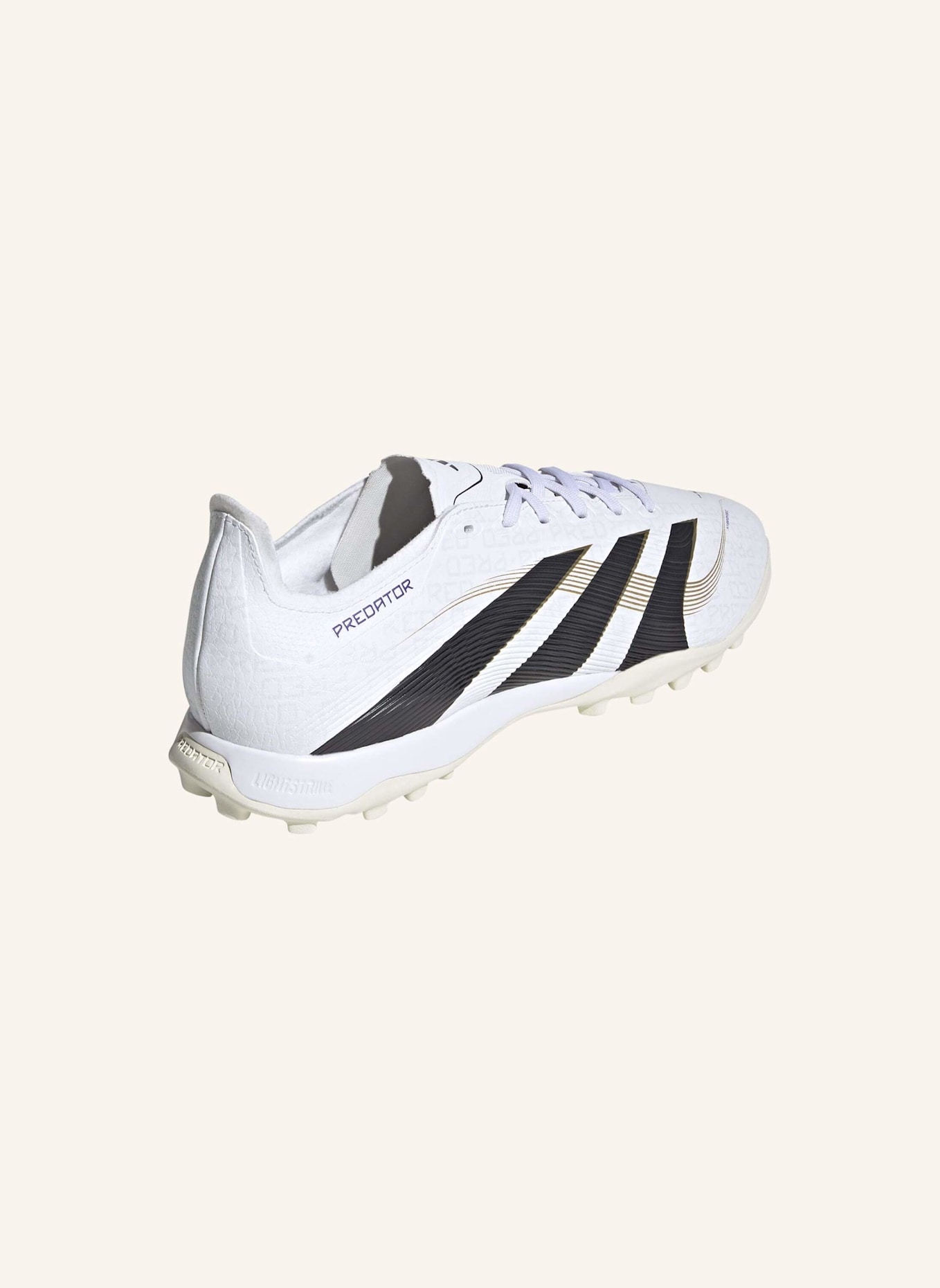 adidas PREDATOR LEAGUE KUNSTRASEN FUSSBALLSCHUH: WEISS/ SCHWARZ/ GOLD