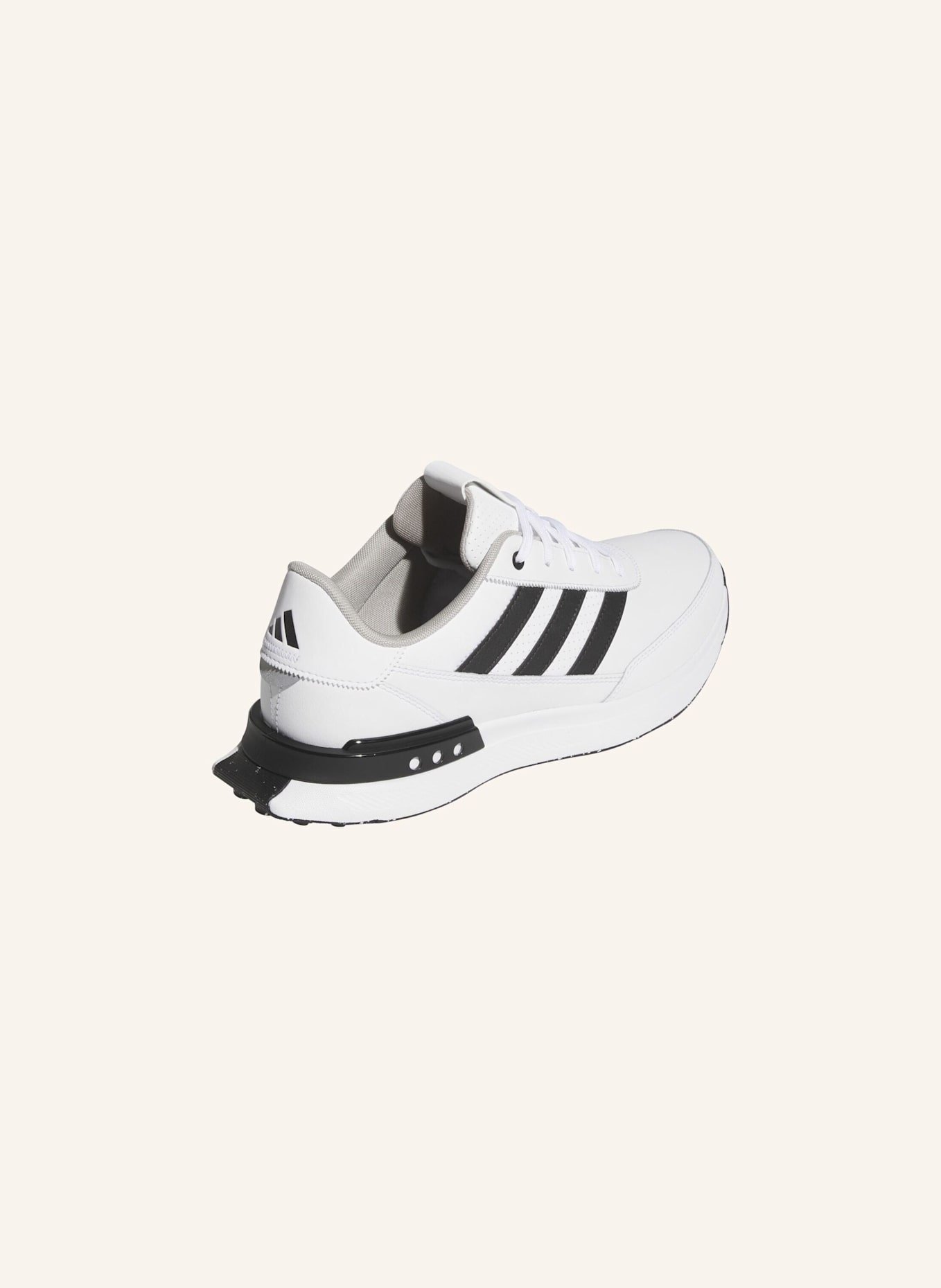 adidas S2G SPIKELESS LEATHER 24 GOLFSCHUH: WEISS/ SCHWARZ/ GRAU