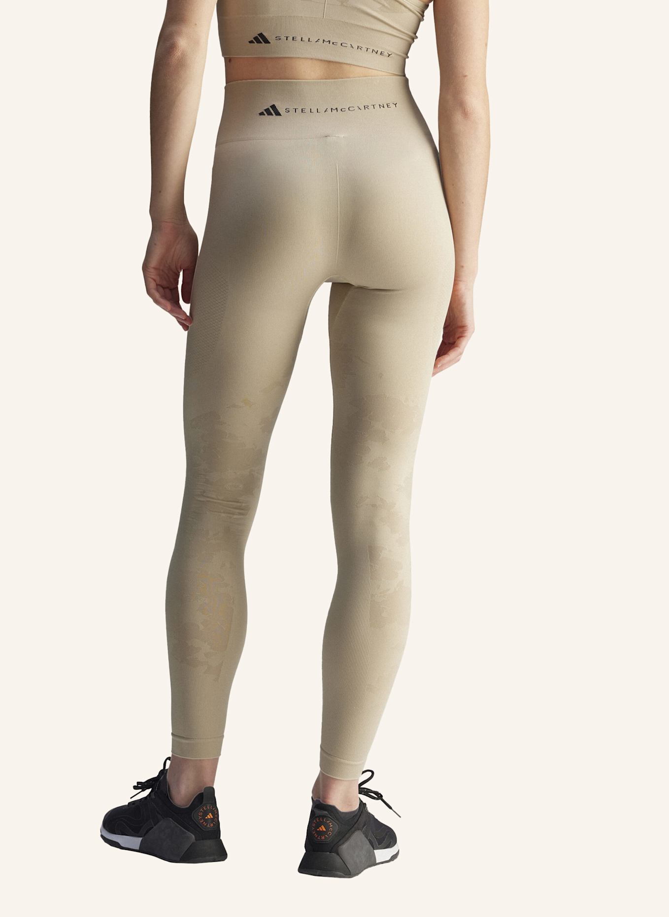 adidas by Stella McCartney ADIDAS BY STELLA MCCARTNEY TRUESTRENGTH SEAMLESS YOGA LEGGINGS: BEIGE