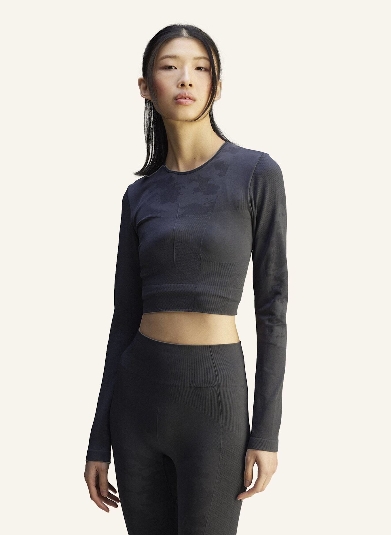 adidas by Stella McCartney ADIDAS BY STELLA MCCARTNEY TRUESTRENGTH SEAMLESS YOGA LONGSLEEVE: GRAU