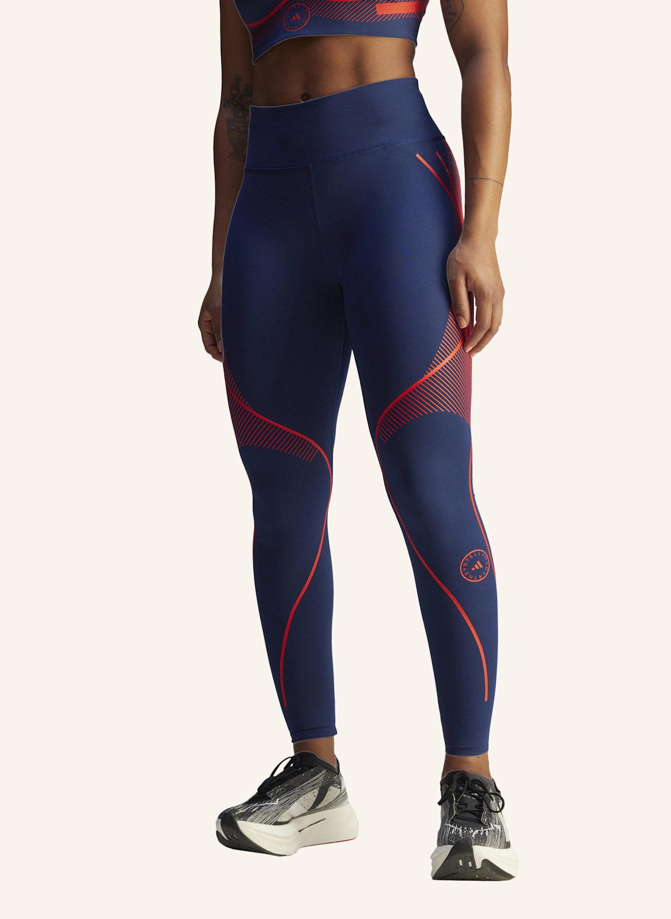 adidas by Stella McCartney ADIDAS BY STELLA MCCARTNEY TRUEPACE RUNNING LEGGINGS: BLAU