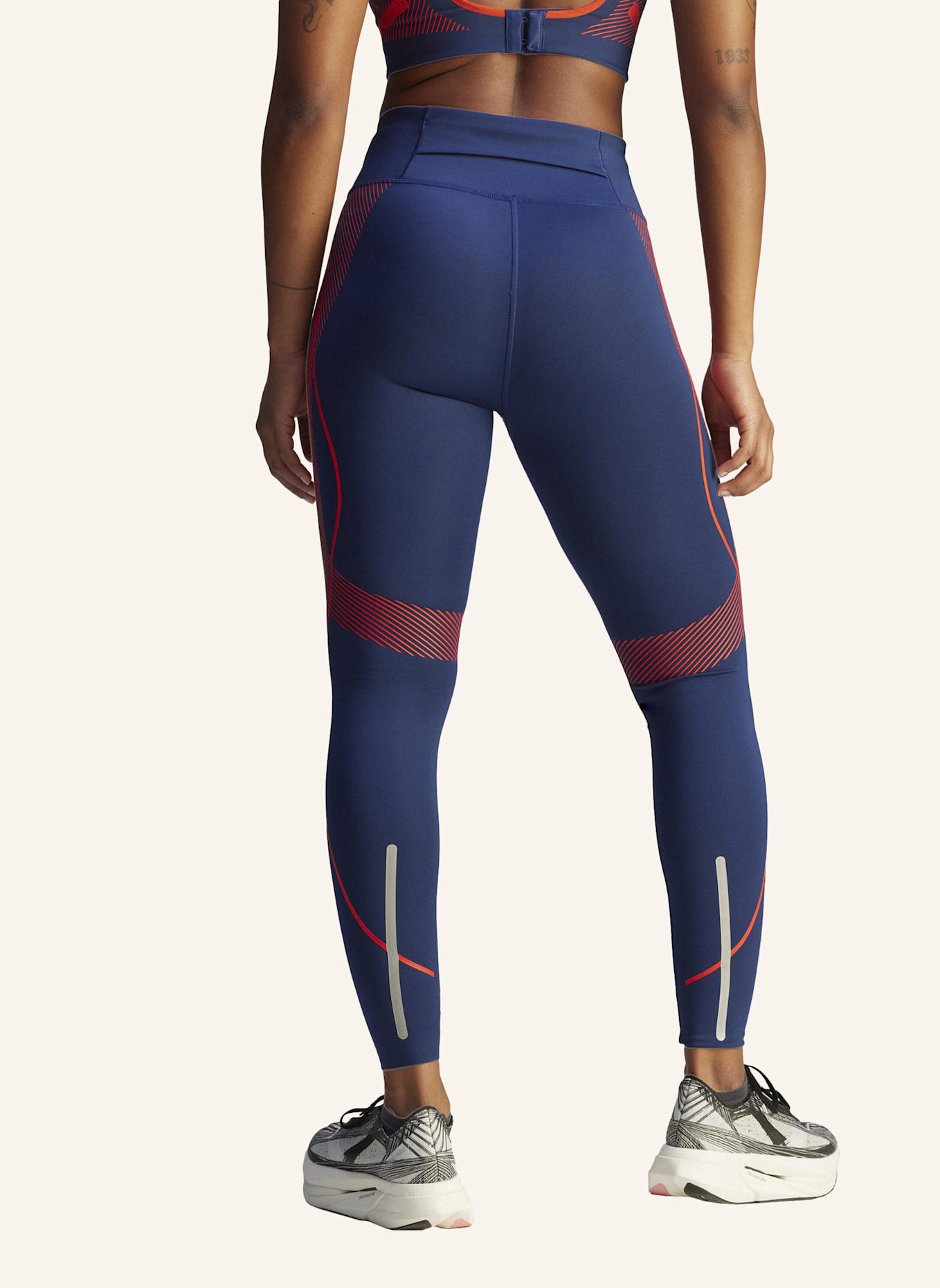 adidas by Stella McCartney ADIDAS BY STELLA MCCARTNEY TRUEPACE RUNNING LEGGINGS: BLAU