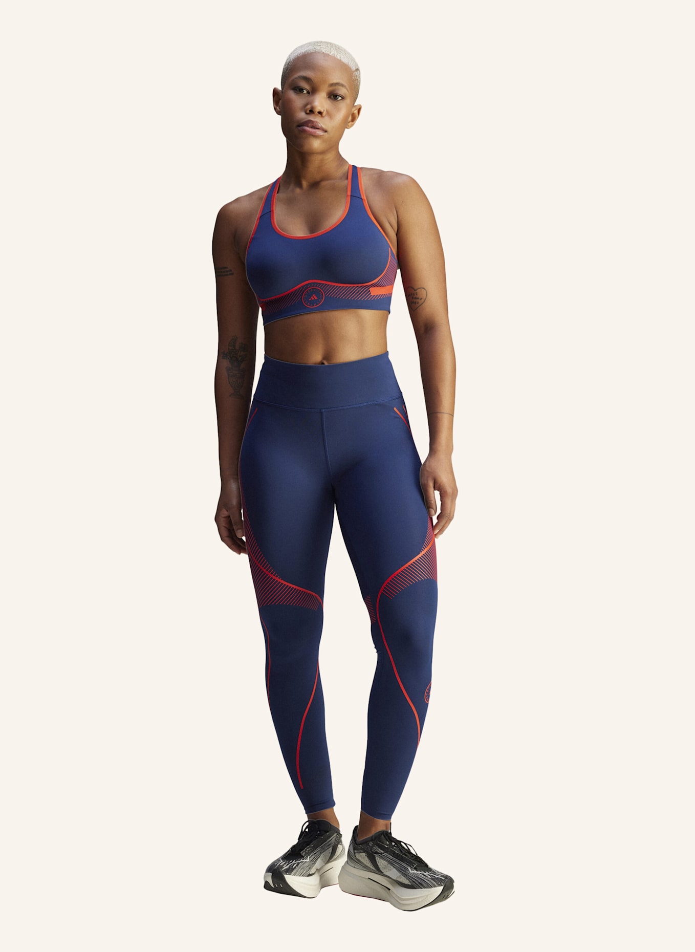 adidas by Stella McCartney ADIDAS BY STELLA MCCARTNEY TRUEPACE RUNNING LEGGINGS: BLAU