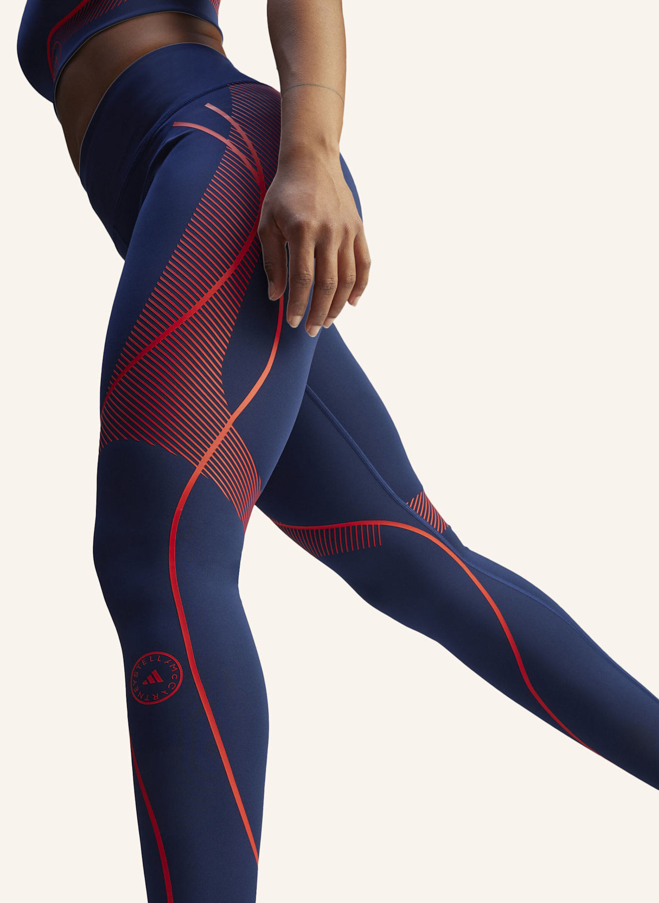 adidas by Stella McCartney ADIDAS BY STELLA MCCARTNEY TRUEPACE RUNNING LEGGINGS: BLAU