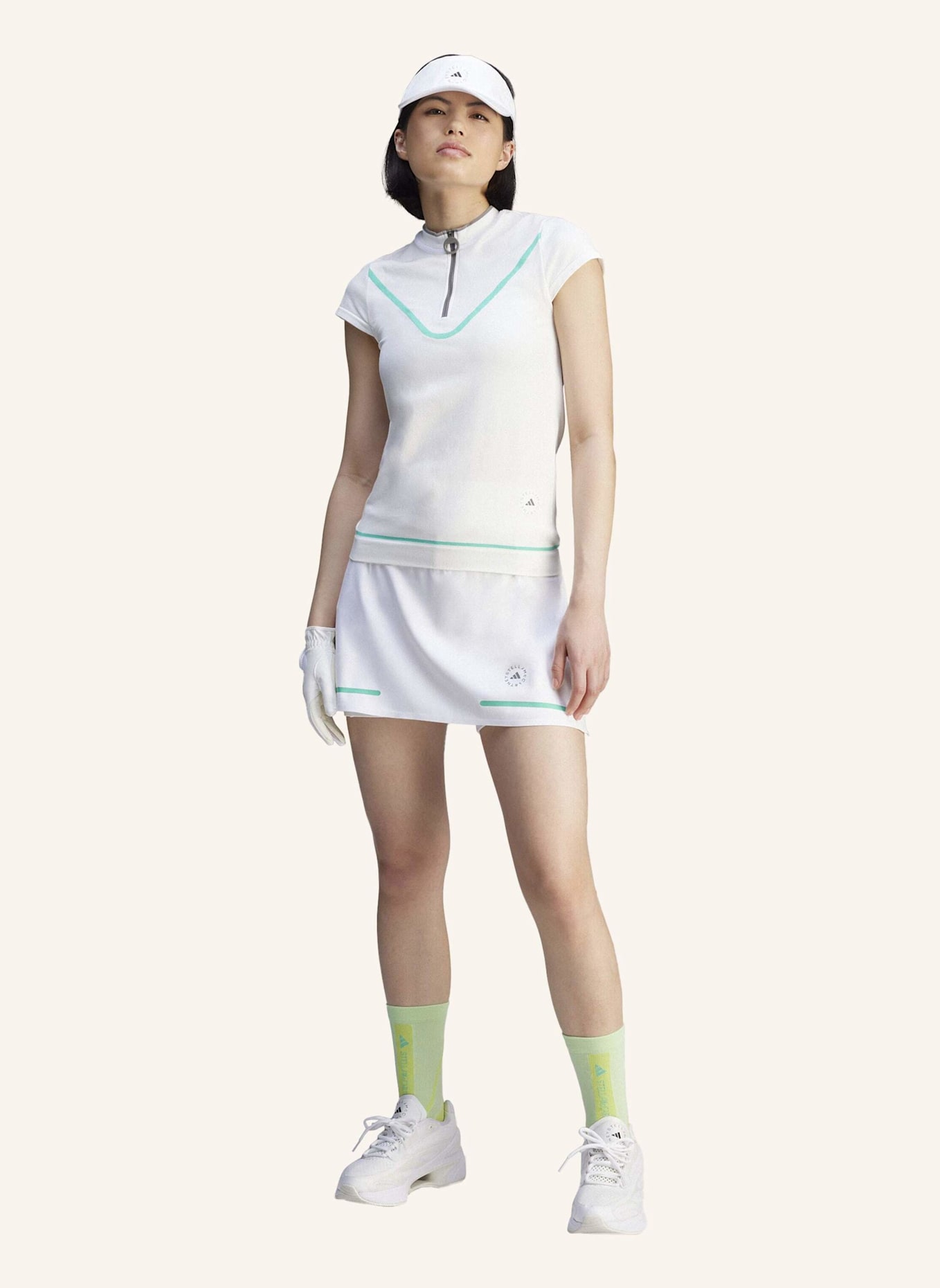 adidas by Stella McCartney Golfrock ADIDAS BY STELLA MCCARTNEY: WEISS