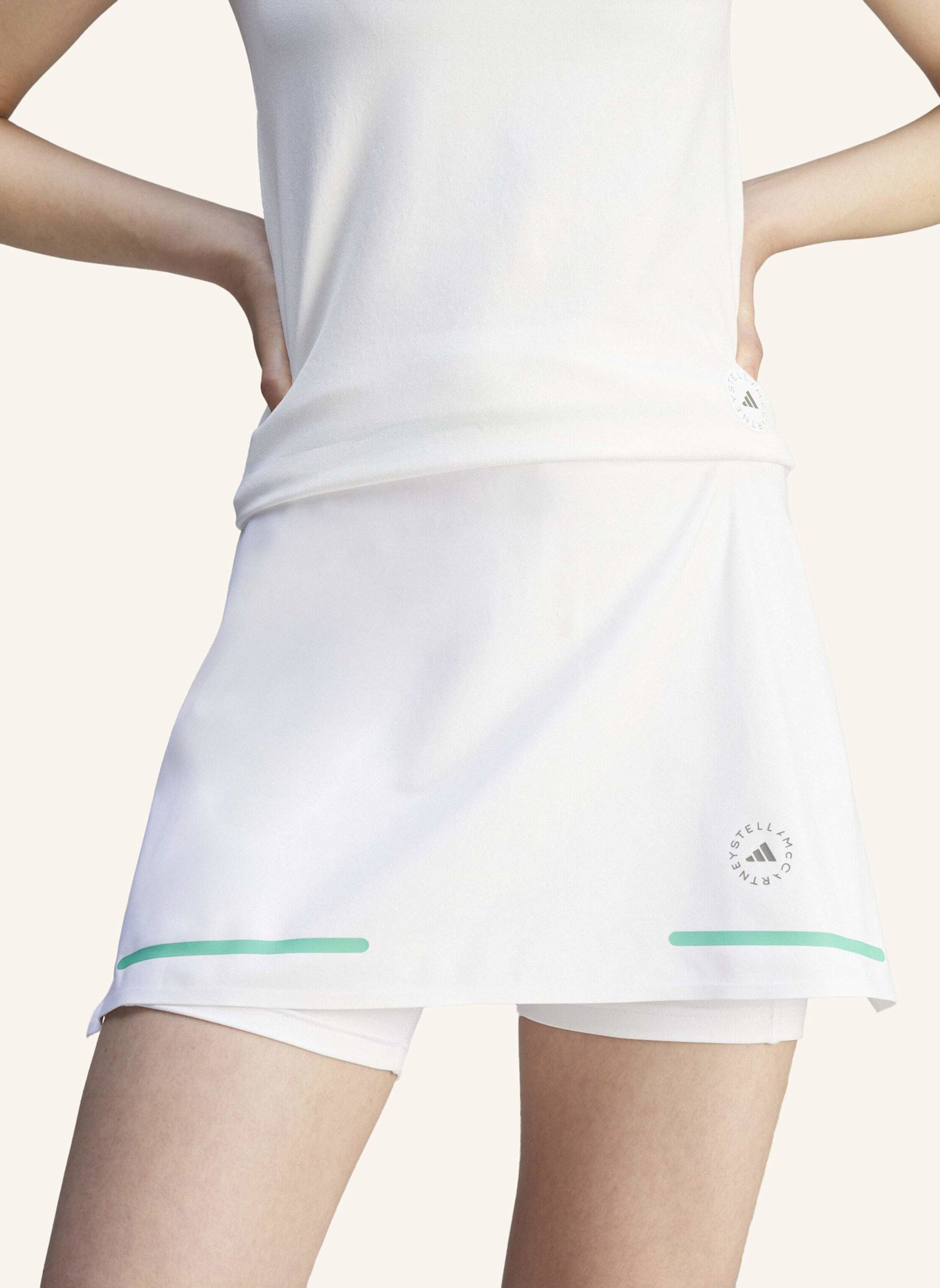 adidas by Stella McCartney Golfrock ADIDAS BY STELLA MCCARTNEY: WEISS