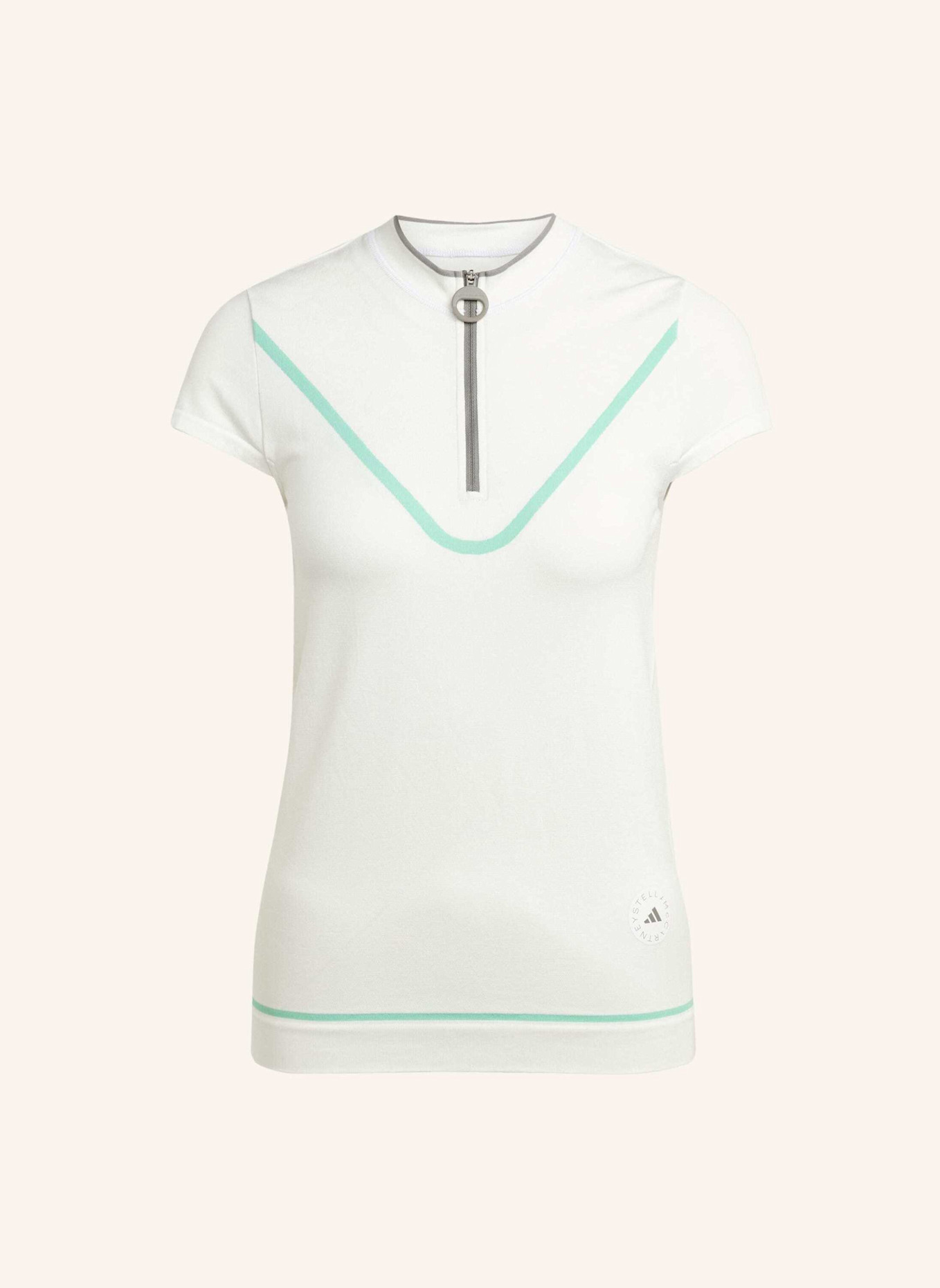 adidas by Stella McCartney Funktions-Poloshirt ADIDAS BY STELLA MCCARTENEY: WEISS