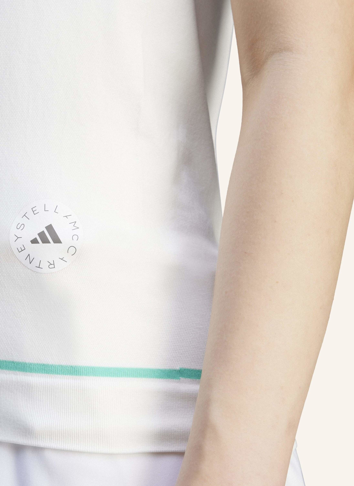 adidas by Stella McCartney Funktions-Poloshirt ADIDAS BY STELLA MCCARTENEY: WEISS