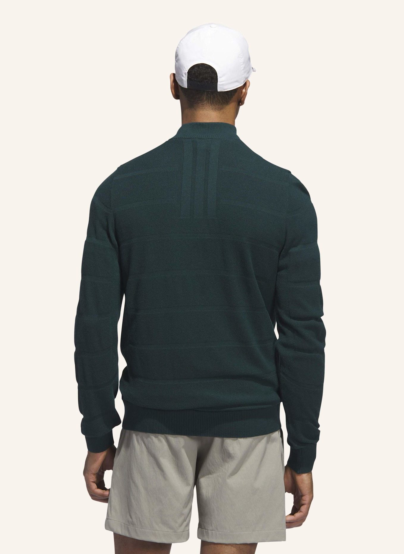 adidas ULTIMATE365 TOUR WIND KNIT QUARTER-ZIP.: GRÜN