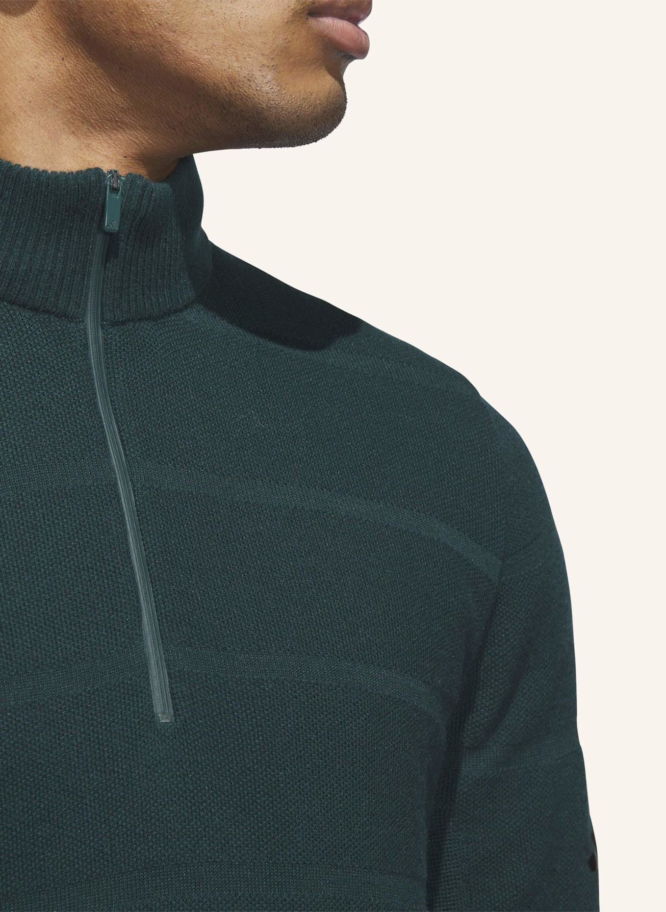 adidas ULTIMATE365 TOUR WIND KNIT QUARTER-ZIP.: GRÜN