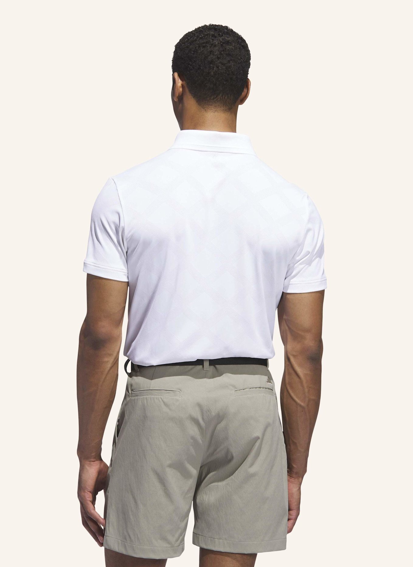 adidas ULTIMATE365 TOUR NYLON POLOSHIRT: WEISS