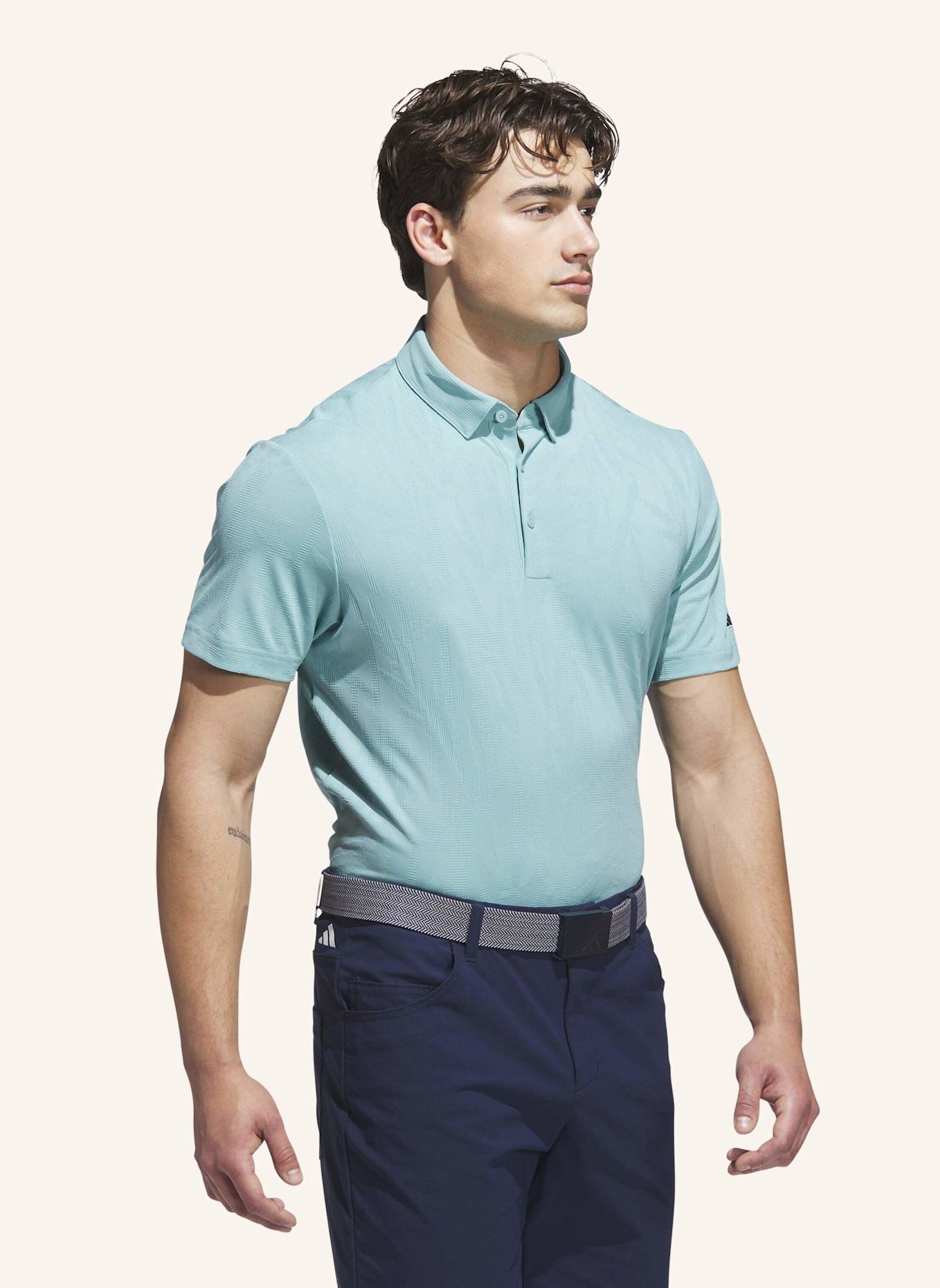 adidas STRUKTURIERTES POLOSHIRT: GRÜN