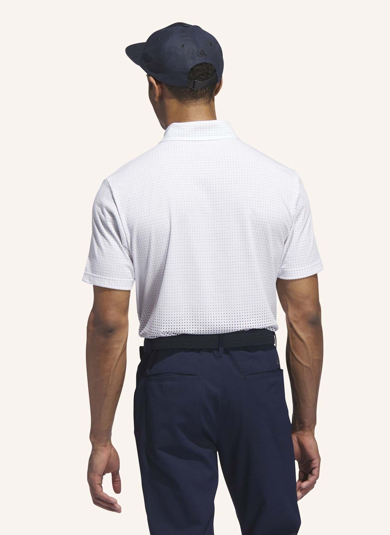 adidas GO-TO RISE PRINT POLOSHIRT: WEISS