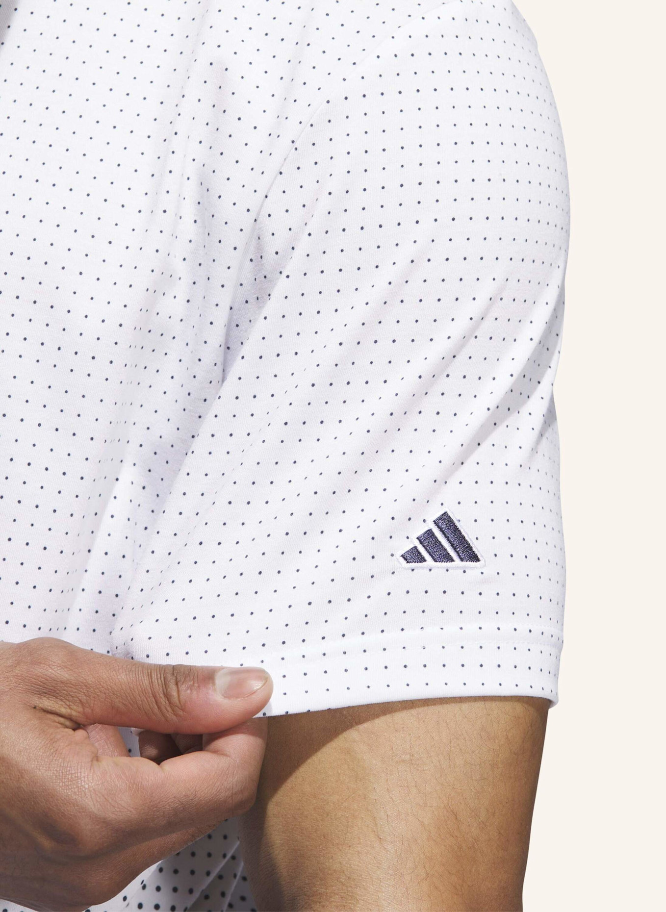 adidas GO-TO RISE PRINT POLOSHIRT: WEISS