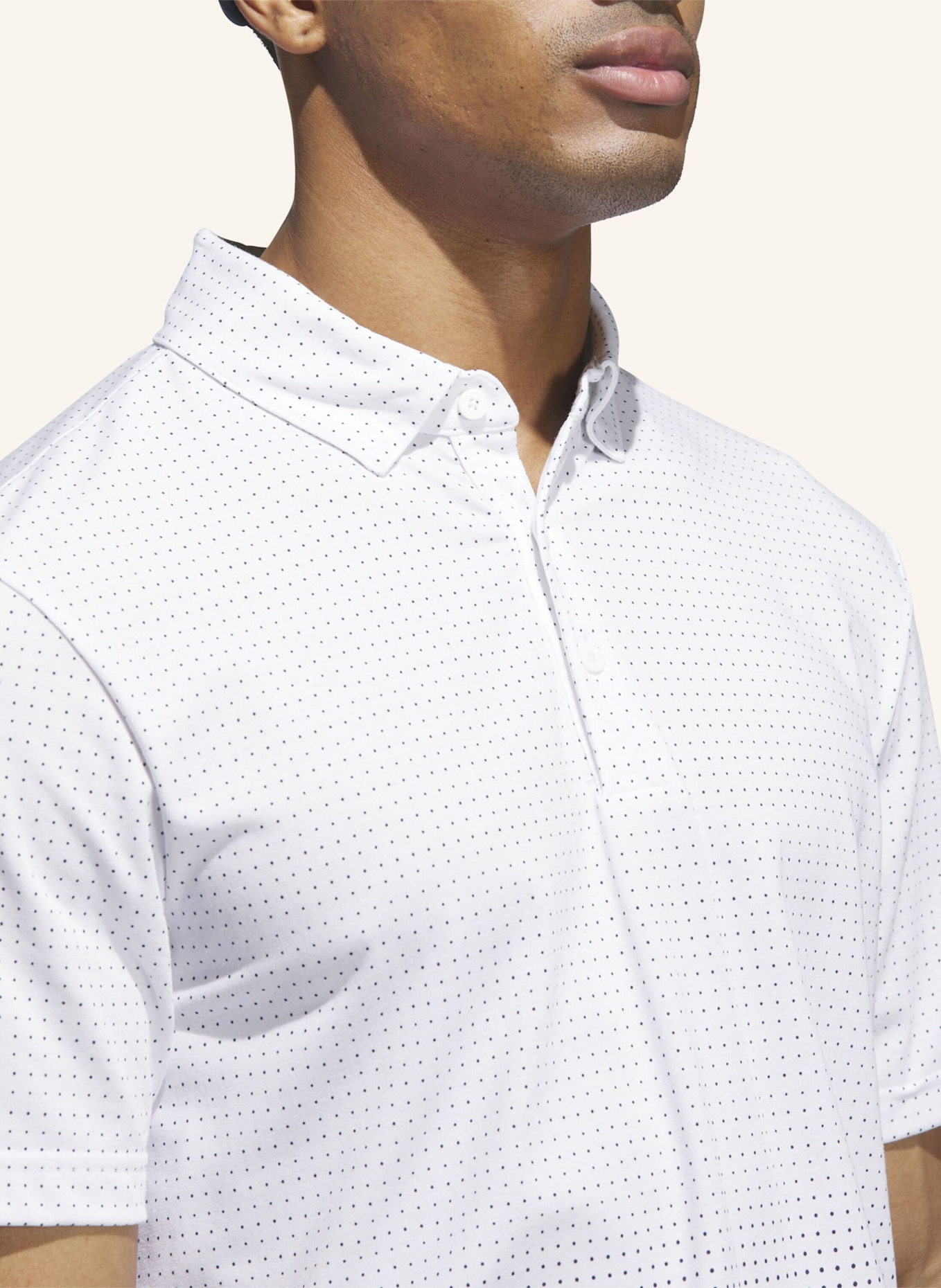 adidas GO-TO RISE PRINT POLOSHIRT: WEISS