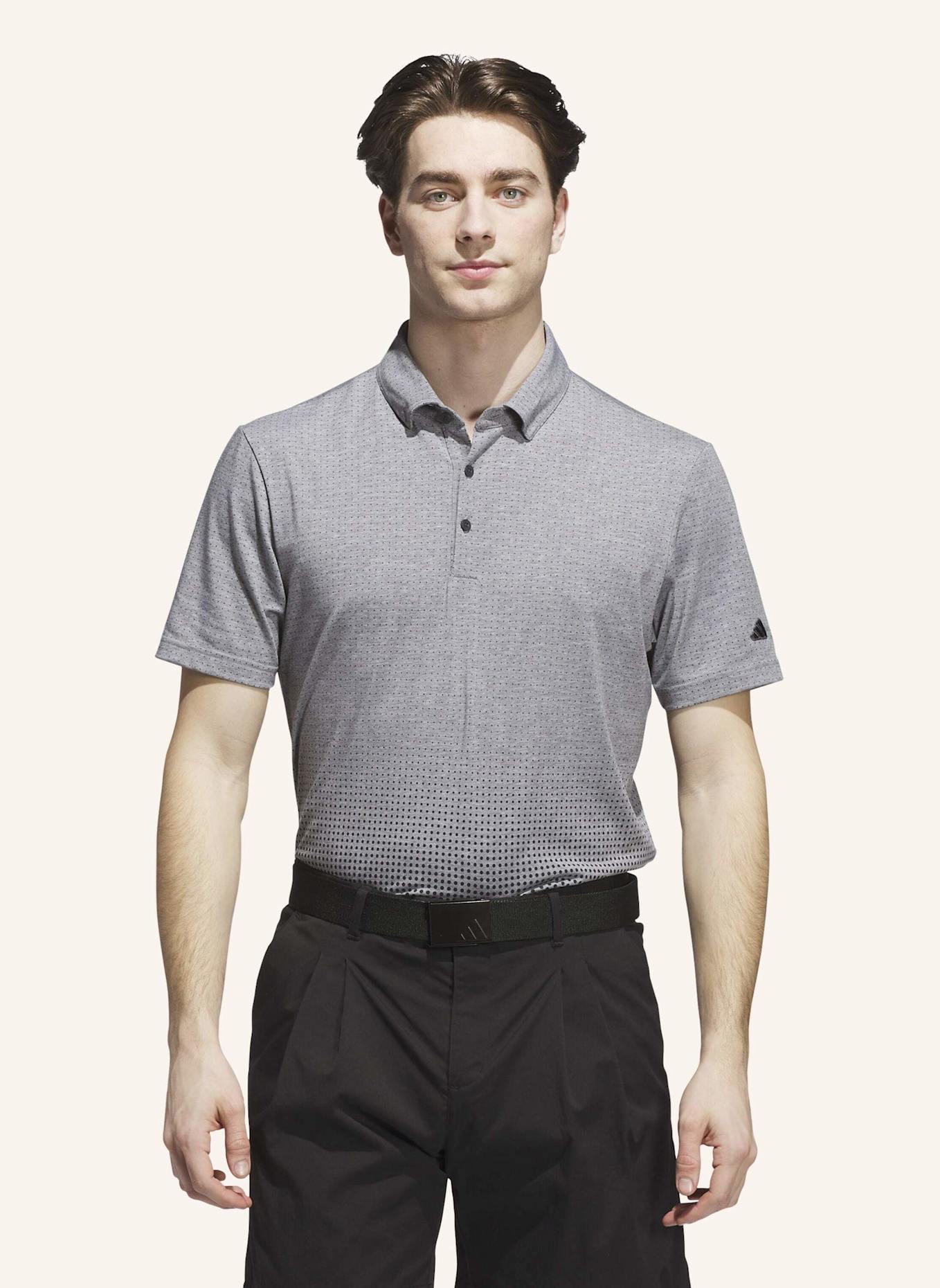 adidas GO-TO RISE PRINT POLOSHIRT: GRAU