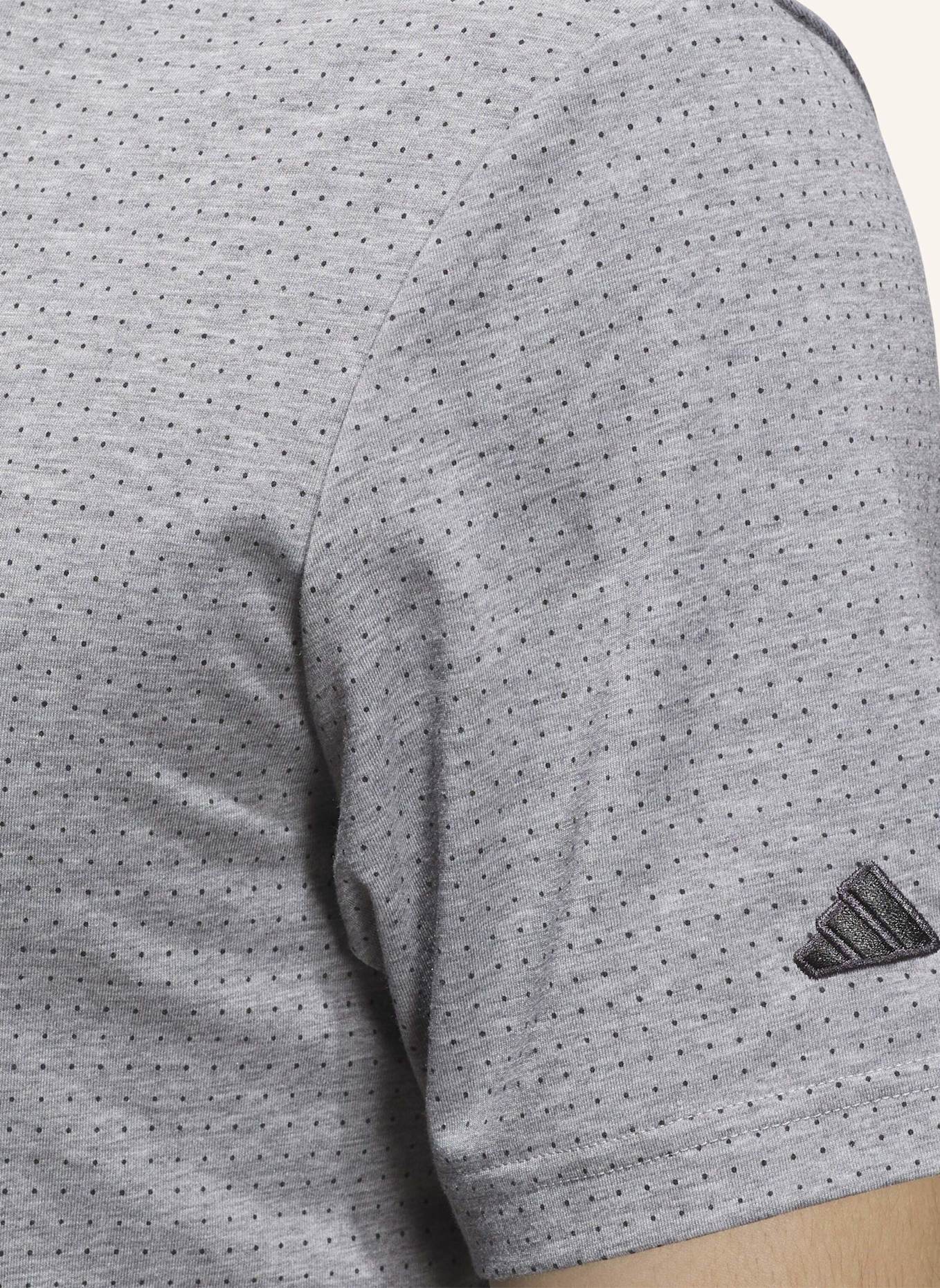 adidas GO-TO RISE PRINT POLOSHIRT: GRAU