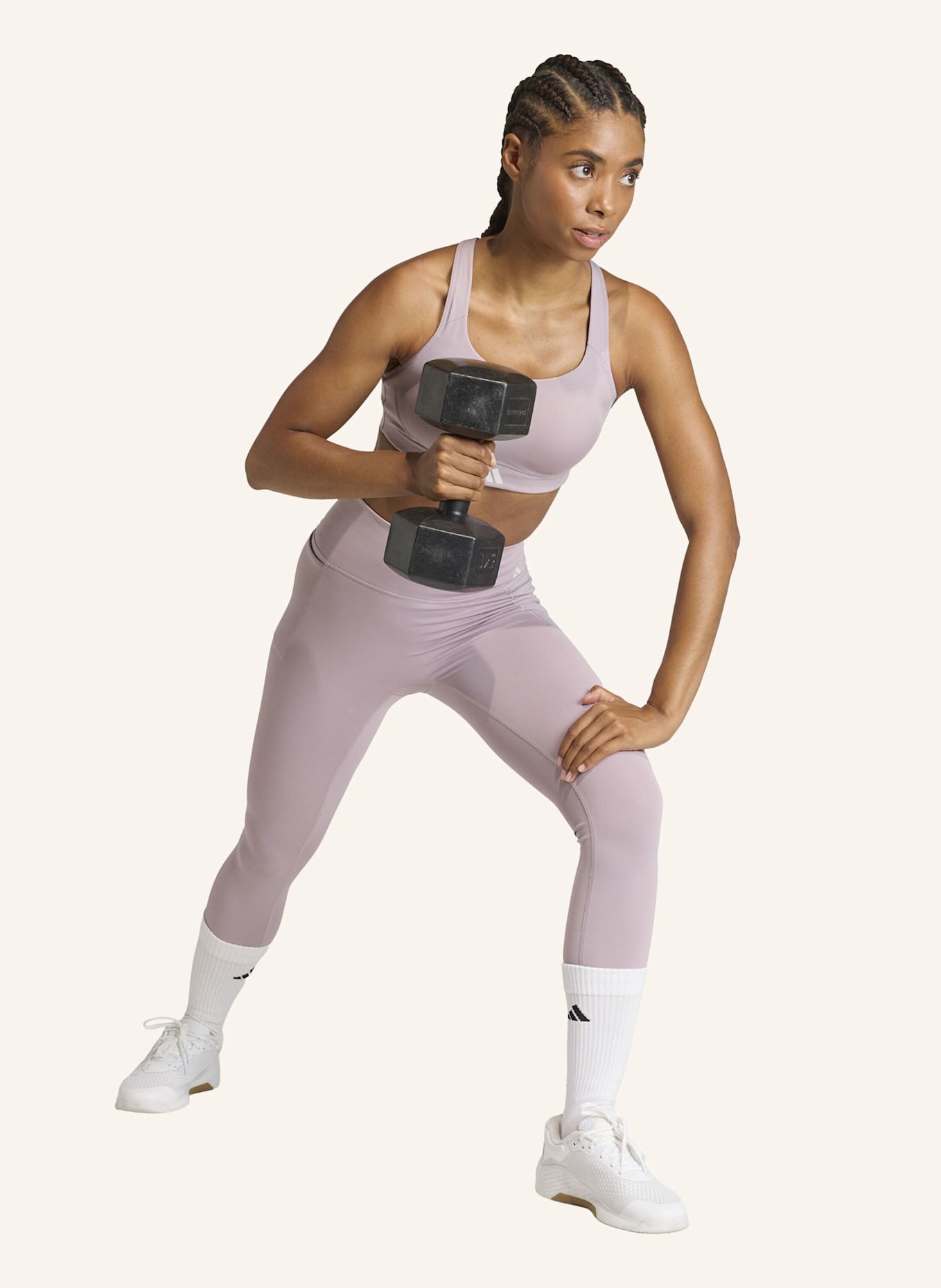 adidas OPTIME WORKOUT BH, HOHE BELASTUNG: LILA