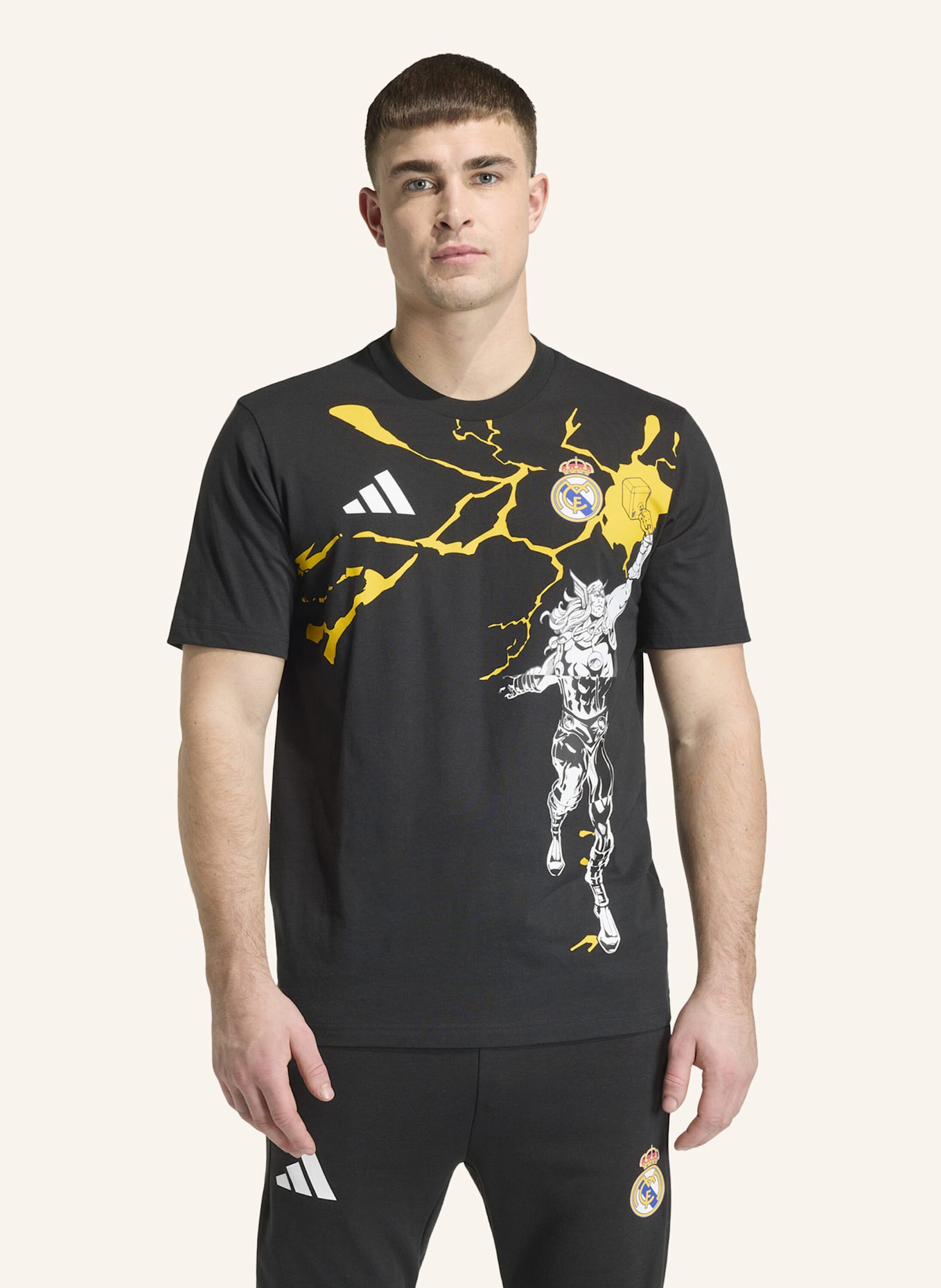 adidas ADIDAS REAL MADRID AVENGERS T-SHIRT: SCHWARZ